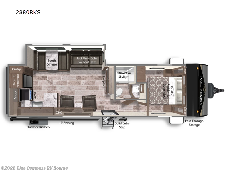 2024 Dutchmen Aspen Trail 2880RKS - Used Travel Trailer For Sale by Blue Compass RV Boerne in Boerne, Texas features Slideout