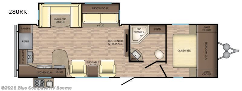 2018 CrossRoads Longhorn 280RK - Used Travel Trailer For Sale by Blue Compass RV Boerne in Boerne, Texas features Slideout