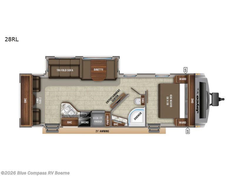 2019 Jayco White Hawk 28RL - Used Travel Trailer For Sale by Blue Compass RV Boerne in Boerne, Texas features Slideout