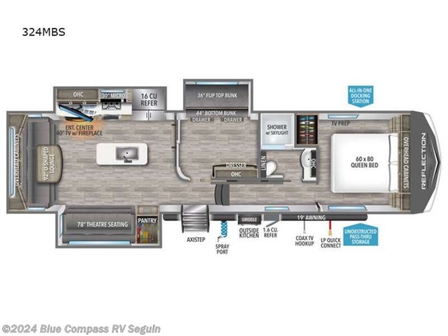 2024 Grand Design Reflection 324MBS - New Fifth Wheel For Sale by Blue Compass RV Seguin in Seguin, Texas