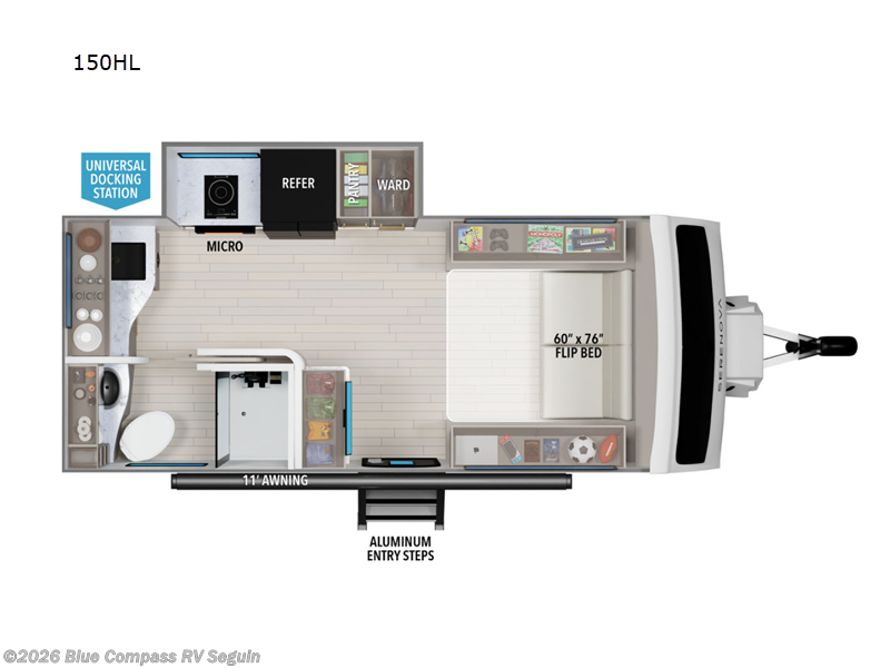 2026 Grand Design Serenova 150HL - New Travel Trailer For Sale by Blue Compass RV Seguin in Seguin, Texas features Slideout