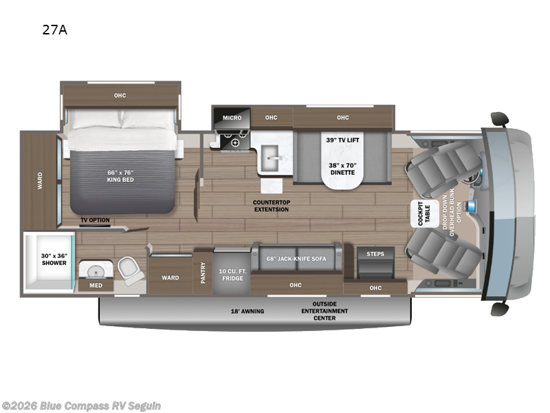 2026 Jayco Alante SE 27ASE - New Class A For Sale by Blue Compass RV Seguin in Seguin, Texas features Slideout