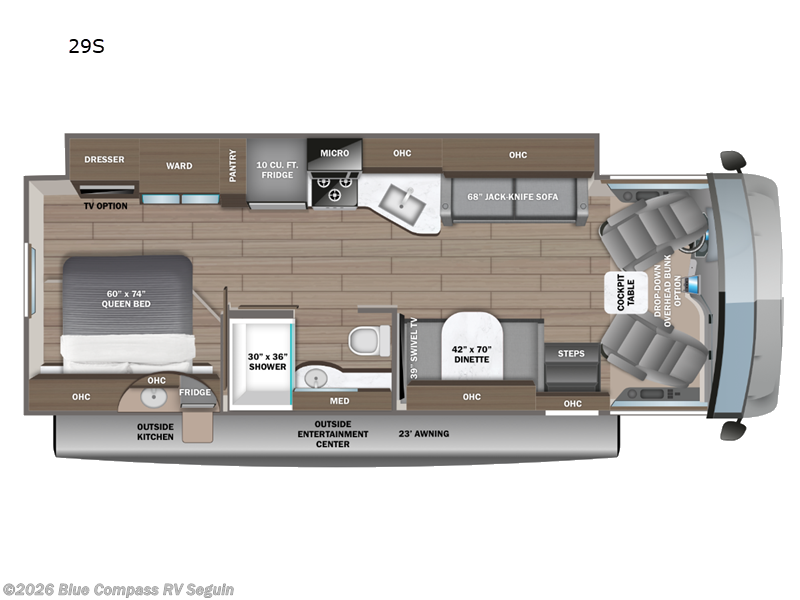2026 Jayco Alante 29S - New Class A For Sale by Blue Compass RV Seguin in Seguin, Texas features Slideout