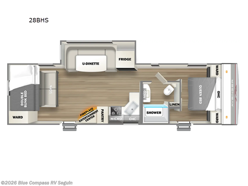 2024 Prime Time Avenger 28BHS - Used Travel Trailer For Sale by Blue Compass RV Seguin in Seguin, Texas features Slideout