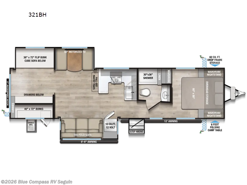2027 Alliance RV Delta 321BH - New Travel Trailer For Sale by Blue Compass RV Seguin in Seguin, Texas features Slideout