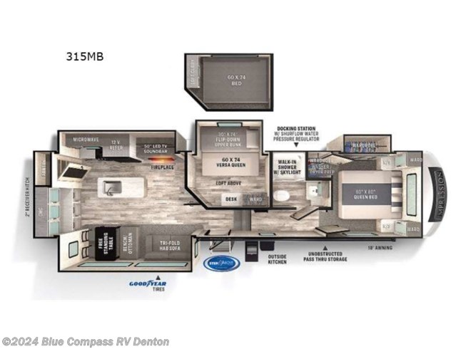 2022 Forest River Impression 315MB - New Fifth Wheel For Sale by ExploreUSA RV Supercenter - DENTON, TX in Denton, Texas