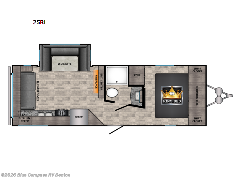 2022 CrossRoads Volante 25RL - Used Travel Trailer For Sale by Blue Compass RV Denton in Denton, Texas features Slideout