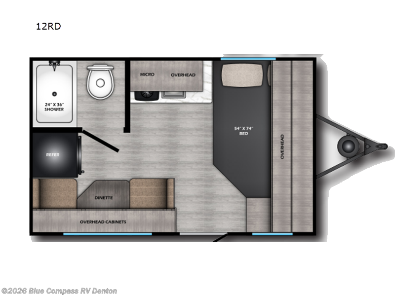 2026 CrossRoads Zinger Lite 12RD - New Travel Trailer For Sale by Blue Compass RV Denton in Denton, Texas