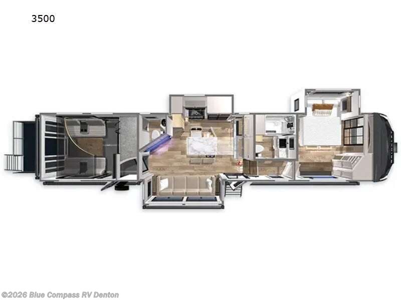 2024 Brinkley RV Model G 3500 - Used Toy Hauler For Sale by Blue Compass RV Denton in Denton, Texas features Slideout