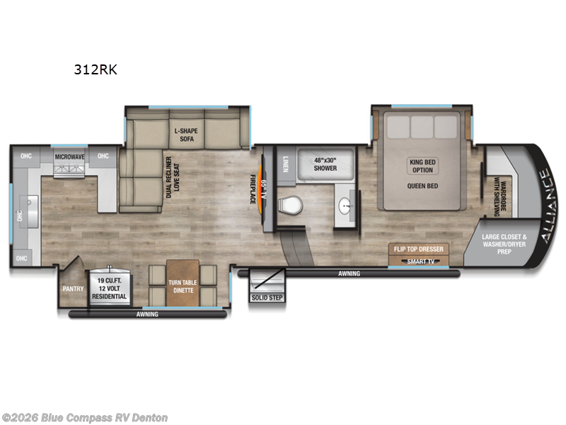 2026 Alliance RV Paradigm 312RK - New Fifth Wheel For Sale by Blue Compass RV Denton in Denton, Texas features Slideout