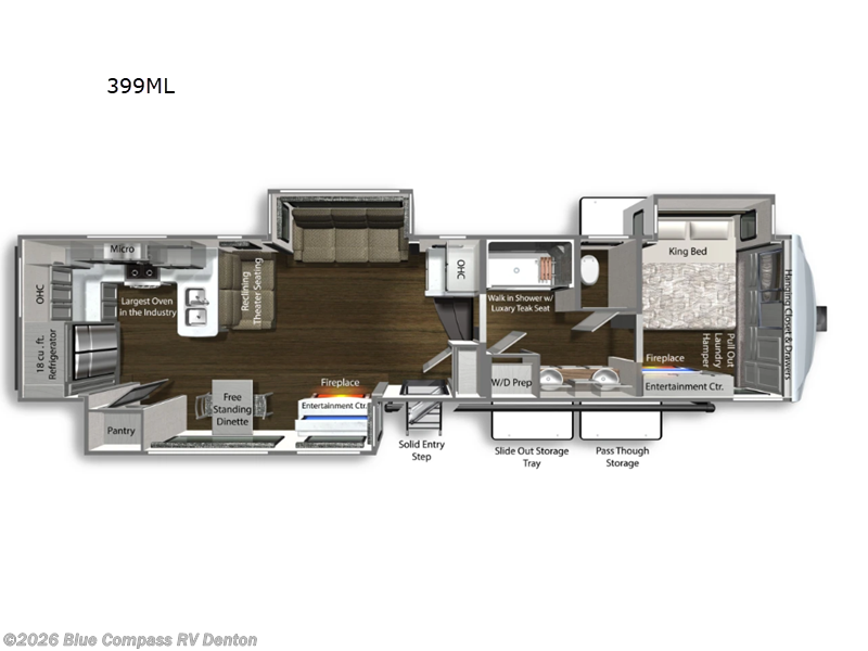 2024 Dutchmen Yukon 399ML - Used Fifth Wheel For Sale by Blue Compass RV Denton in Denton, Texas features Slideout