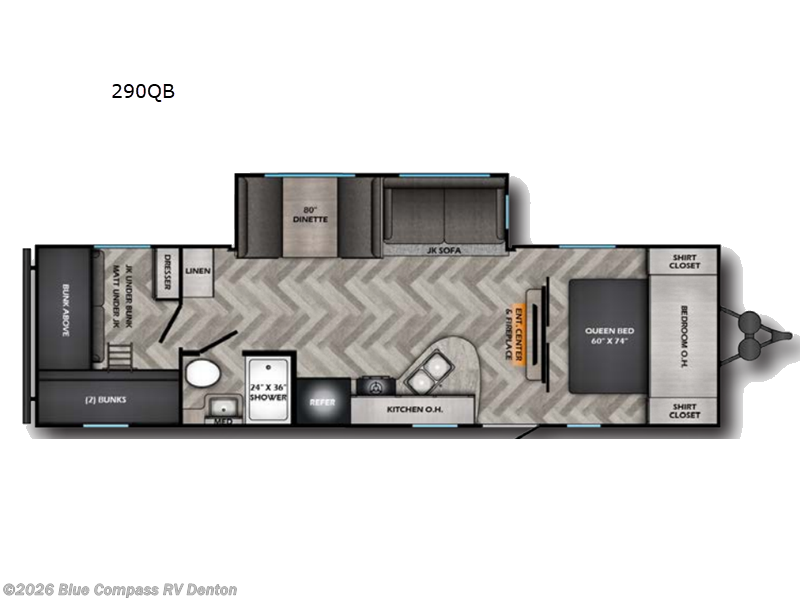 2026 CrossRoads Zinger Lite 290QB - New Travel Trailer For Sale by Blue Compass RV Denton in Denton, Texas features Slideout