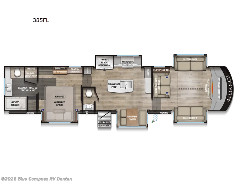 2027 Alliance RV Paradigm 385FL - New Fifth Wheel For Sale by Blue Compass RV Denton in Denton, Texas features Slideout
