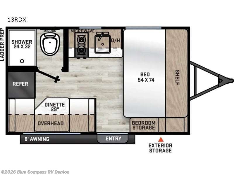 2026 Forest River Aurora Light 13RDX - Used Travel Trailer For Sale by Blue Compass RV Denton in Denton, Texas