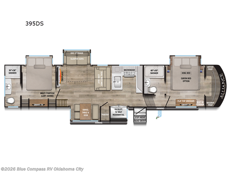 2026 Alliance RV Paradigm 395DS - New Fifth Wheel For Sale by Blue Compass RV Oklahoma City in Norman, Oklahoma features Slideout