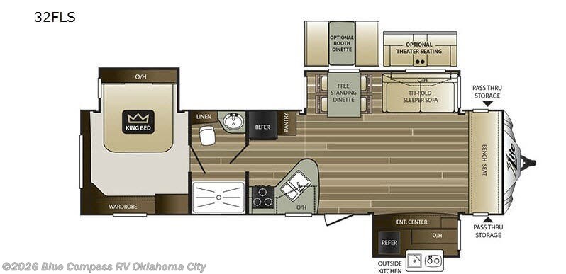 2017 Keystone Cougar X-Lite 32FLS - Used Travel Trailer For Sale by Blue Compass RV Oklahoma City in Norman, Oklahoma features Slideout