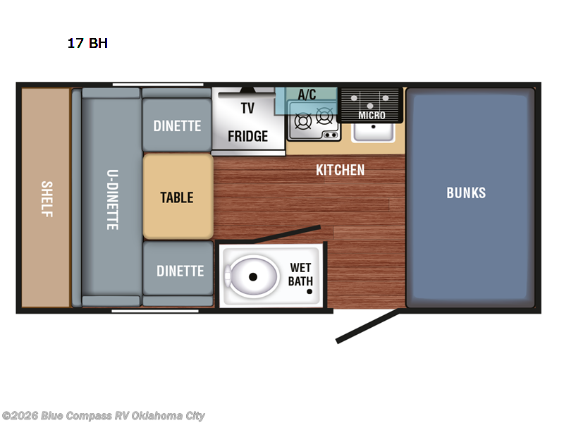 2023 Braxton Creek Bushwhacker Plus 17 BH - Used Travel Trailer For Sale by Blue Compass RV Oklahoma City in Norman, Oklahoma