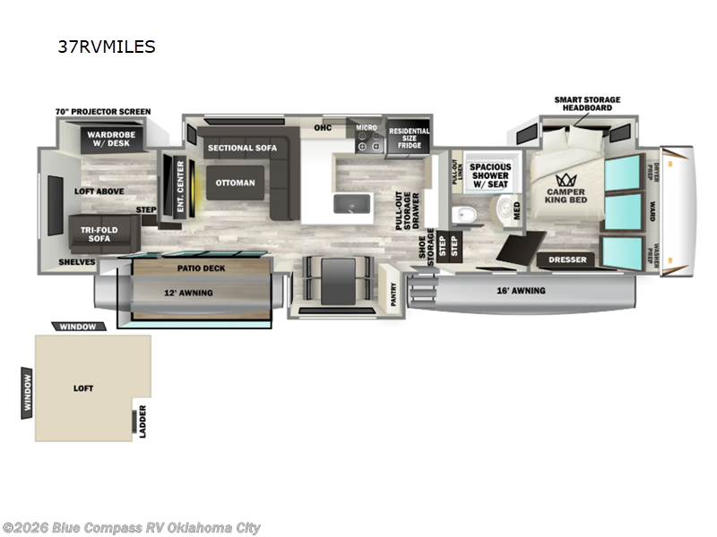 2025 Forest River Sabre 37RVMILES - Used Fifth Wheel For Sale by Blue Compass RV Oklahoma City in Norman, Oklahoma features Slideout