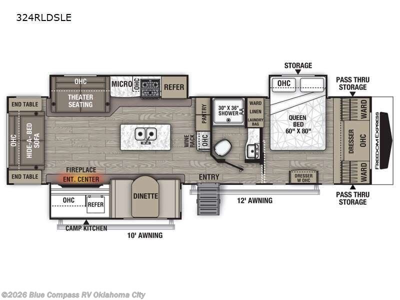 2021 Coachmen Freedom Express Liberty Edition 324RLDSLE - Used Travel Trailer For Sale by Blue Compass RV Oklahoma City in Norman, Oklahoma features Slideout