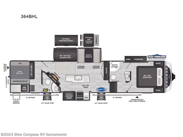 New 2025 Keystone Cougar 364BHL available in Rancho Cordova, California