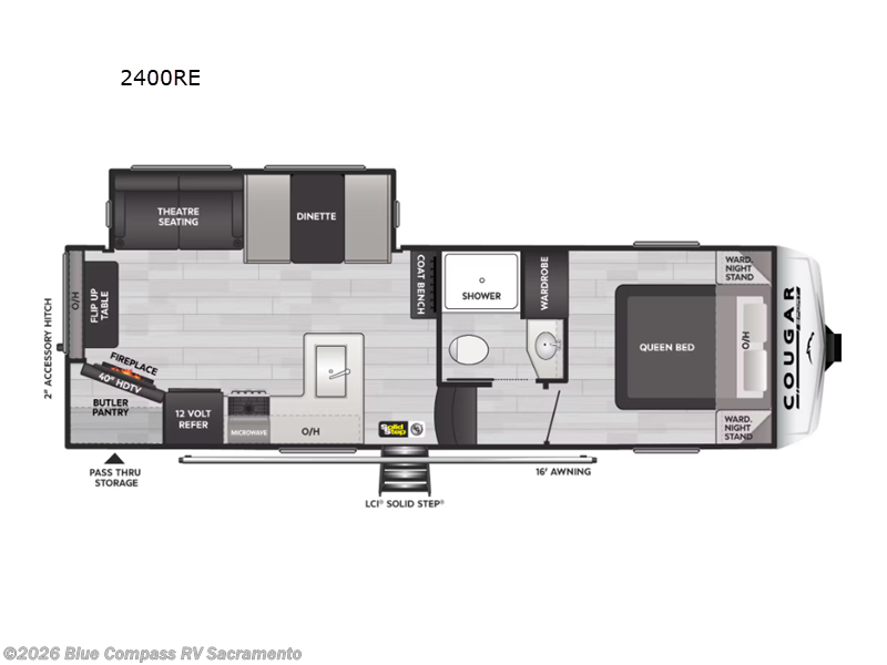 2025 Keystone Cougar Sport 2400RE - New Fifth Wheel For Sale by Blue Compass RV Sacramento in Rancho Cordova, California features Slideout