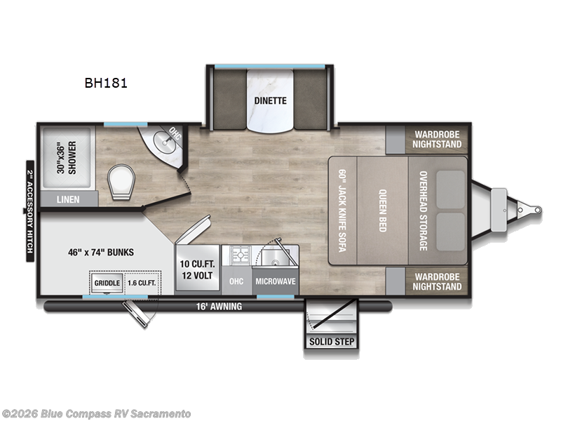 2026 Alliance RV Delta Solo BH181 - New Travel Trailer For Sale by Blue Compass RV Sacramento in Rancho Cordova, California features Slideout