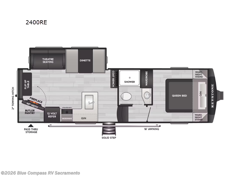 2026 Keystone Cougar Sport 2400RE - New Fifth Wheel For Sale by Blue Compass RV Sacramento in Rancho Cordova, California features Slideout