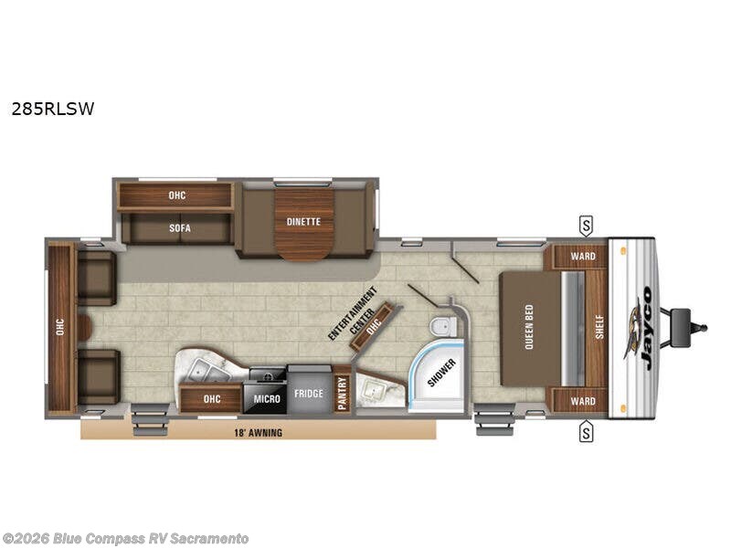 2020 Jayco Jay Flight SLX Western Edition 285RLSW - Used Travel Trailer For Sale by Blue Compass RV Sacramento in Rancho Cordova, California features Slideout