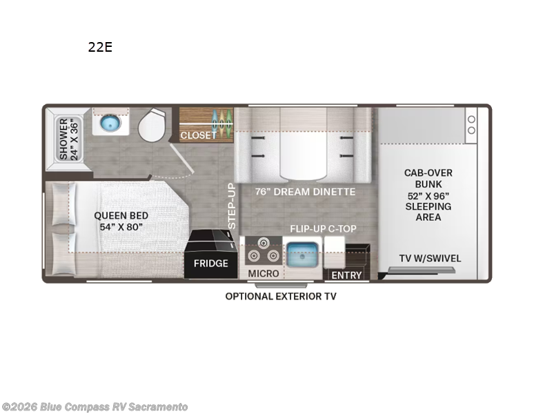 2024 Thor Motor Coach Four Winds 22E - Used Class C For Sale by Blue Compass RV Sacramento in Rancho Cordova, California