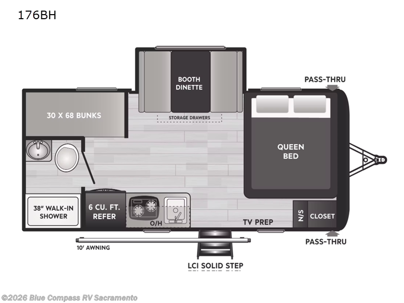 2022 Keystone Hideout Single Axle 176BH - Used Travel Trailer For Sale by Blue Compass RV Sacramento in Rancho Cordova, California features Slideout
