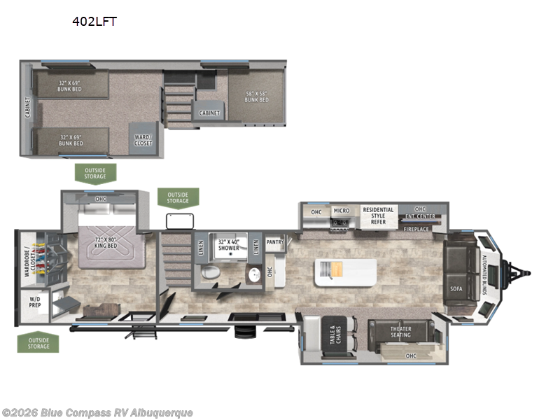 2026 Forest River Puma Vista 402LFT - New Destination Trailer For Sale by Blue Compass RV Albuquerque in Albuquerque, New Mexico features Slideout