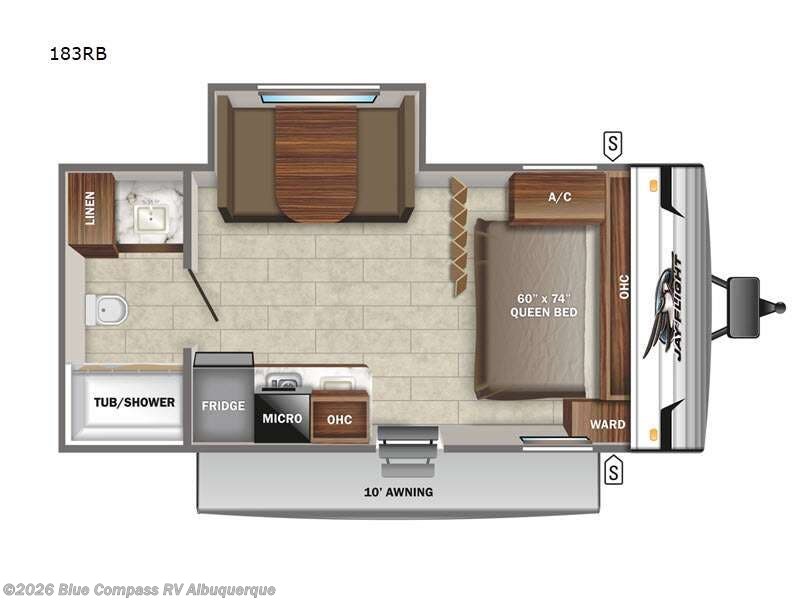 2022 Jayco Jay Flight SLX 7 183RB - Used Travel Trailer For Sale by Blue Compass RV Albuquerque in Albuquerque, New Mexico features Slideout