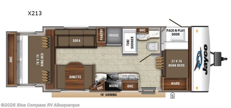 2019 Jayco Jay Feather X213 - Used Travel Trailer For Sale by Blue Compass RV Albuquerque in Albuquerque, New Mexico features Slideout