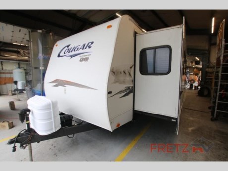 &lt;h2&gt;Used 2009 Keystone Cougar X-Lite 29FKS Travel Trailer Camper for Sale at Fretz RV.&lt;/h2&gt; &lt;p&gt;&#160;&lt;/p&gt; &lt;p&gt;Handyman Special - Soft Spot on floor in Living room.&#160;&lt;/p&gt; &lt;p&gt;&#160;&lt;/p&gt; &lt;p&gt;Single Slide, Rear Bedroom, Queen Bed, Wardrobe, Laundry Chute, TV Shelf, Bathroom, Neo-angle Shower, Linen, Toilet, Sink, Chair, Refrigerator, 3 Burner Range, Double Kitchen Sink, Pantry, Slide Out Booth Dinette, Sofa, and More.&lt;/p&gt; &lt;p&gt;&#160;&lt;/p&gt; &lt;p&gt;We are a top dealer for all 2020, 2021, 2022, and 2023&#160;Winnebago Minnie, Micro, Voyage, Hike, Jayco Jay Flight, Eagle, HT, Jay Feather, White Hawk, North Point, Pinnacle, Talon, Octane, Seismic, SLX, Opus, OP4, OP2, OP15, OPLite, Air Off Road, and TAXA Outdoors, Habitat, Cricket, Tiger Moth, Mantis trailers, and fifth 5&lt;sup&gt;th&lt;/sup&gt;&#160;wheels in the Philadelphia, Delaware, New Jersey, and New York Areas. These campers come in as Travel Trailers, Fifth 5th Wheels, Toy Haulers, Pop Ups, Hybrids, Tear Drops, and Folding Campers. These Brands are at the top of their class.&lt;/p&gt; &lt;p&gt;&#160;&lt;/p&gt; &lt;p&gt;Camper floorplans come with anywhere between zero to 5 slides. Most can be pulled with a &#189; ton truck, SUV or Minivan. If you are not sure if you can tow certain weights, you can contact us or you can get tow ratings from Trailer Life towing guide.&lt;/p&gt; &lt;p&gt;&#160;&lt;/p&gt; &lt;p&gt;We also carry used and Certified Pre-owned brands like Forest River, Mobile Suites, DRV, T@B, T@G, Dutchmen, Keystone, KZ, Grand Design, Reflection, Imagine, Passport, Lance Freedom Lite, Freedom Express, Flagstaff, Rockwood, Casita, Scamp, Cedar Creek, Montana, Passport, Little Guy, Coachmen, Catalina, Cougar, Springdale, Sunset Trail, Raptor, Gulf Stream and Airstream, and are always below NADA values. We take all types of trades. When it comes to campers, we are your full-service stop. With over 75 years in business, we have built an excellent reputation in the Recreational Vehicle and Camping industry to our customers as well as our suppliers and manufacturers. At Fretz RV we have a 12,000 Sq. Ft showroom, a huge RV&#160;Parts and Accessories store. We have added a 30,000 square foot Indoor Service Facility that opened in the Spring of 2018. We have full Service and Repair shop with RVIA Certified Technicians. Bank financing is available for RV loans with a wide variety of lenders ready to earn your business. It doesn&#39;t matter what state you are from; we have lenders available in those areas. We have RV Insurance through Geico and Progressive that we can provide instant quotes, RV Warranties through Compass and XtraRide, and RV Rentals. We have detailed videos on RVTrader, RVT, Classified Ads, eBay, RVUSA and Youtube. Like us on Facebook. Check out our great Google and Dealer Rater reviews at Fretz RV. We are located at 3479 Bethlehem Pike,&#160;Souderton,&#160;PA&#160;18964&#160;215-723-3121.&#160;Start Camping now and see the world. We pass money savings direct to you. Call for details.&lt;/p&gt;&lt;ul&gt;&lt;li&gt;Front Kitchen&lt;/li&gt;&lt;li&gt;Rear Bedroom&lt;/li&gt;&lt;/ul&gt;