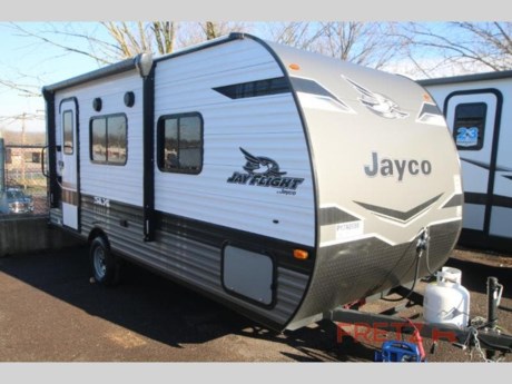 &lt;h2&gt;&lt;strong&gt;New 2023 Jayco Jay Flight SLX 195RB Rear Bath Floorplan Travel Trailer Camper for Sale at Fretz RV&lt;/strong&gt;&lt;/h2&gt; &lt;p&gt;&#160;&lt;/p&gt; &lt;p&gt;This unit includes Jayco&#39;s Customer Value Package.&lt;/p&gt; &lt;p&gt;&#160;&lt;/p&gt; &lt;p&gt;&lt;strong&gt;Jayco Jay Flight SLX 7 travel trailer 195RB highlights:&lt;/strong&gt;&lt;/p&gt; &lt;ul&gt; &lt;li&gt;Semi-Private Bedroom&#160;&lt;/li&gt; &lt;li&gt;Walk-Around RV Queen Bed&lt;/li&gt; &lt;li&gt;Entryway Walk-In Wardrobe&lt;/li&gt; &lt;li&gt;Booth Dinette&lt;/li&gt; &lt;/ul&gt; &lt;p&gt;&#160;&lt;/p&gt; &lt;p&gt;Gain some freedom to travel with this Jay Flight SLX 7 travel trailer! You can rest comfortably each night on an RV queen bed that can be sectioned off into a semi-private bedroom with a&lt;strong&gt; privacy curtain&lt;/strong&gt;. There is a private bathroom with a tub/shower and toilet so that you can stay clean, and the kitchen has a &lt;strong&gt;two-burner range&lt;/strong&gt; to keep you fed. Outside, there is a &lt;strong&gt;10&#39; power awning&lt;/strong&gt; to protect you from too much sun, and you can also store extra gear in the &lt;strong&gt;exterior storage&lt;/strong&gt; compartment.&lt;/p&gt; &lt;p&gt;&#160;&lt;/p&gt; &lt;p&gt;The Jayco Jay Flight SLX 7 travel trailer is quite easy to own because it weighs less than 3,500 pounds, and it comes with a single axle. Built on a &lt;strong&gt;fully integrated A-frame&lt;/strong&gt; with galvanized-steel, impact-resistant wheel wells, the Jay Flight SLX 7 has quality at its very foundation. That quality continues on to the electric self-adjusting brakes, easy-lube hubs, Magnum Truss roof system, &lt;strong&gt;friction-hinge entry door with window&lt;/strong&gt;, and LP quick connect. Some of what the mandatory Customer Value Package includes are two stabilizer jacks with sand pads, American-made Goodyear Endurance tires, &lt;strong&gt;Keyed-Alike entry&lt;/strong&gt; and baggage doors, and &lt;strong&gt;JaySMART LED lighting&lt;/strong&gt;. Buying your trailer in the East versus the West will determine which optional package is available to you. The East offers an &lt;strong&gt;optional STX Edition&lt;/strong&gt;, and the West offers an &lt;strong&gt;optional Baja Package&lt;/strong&gt;.&#160;Both packages come with a 30LB LP bottle, a large fresh water tank, Goodyear off-road tires, an enclosed underbelly, a double entry step, four stabilizer jacks, and a deluxe graphics package. Specific to the STX Edition, you will find a wide-stance axle, aluminum rims, a power tongue jack, and powder-coated wheel fenders while the Baja Package offers you a flipped axle and black sidewall skirt.&lt;/p&gt; &lt;p&gt;&#160;&lt;/p&gt; &lt;p&gt;We are a premier dealer for all 2022, 2023, 2024 and 2025&#160;Winnebago Minnie, Micro, M-Series, Access, Voyage, Hike, 100, FLX, Flex, Jayco Jay Flight, Eagle, HT, Jay Feather, Micro, White Hawk, Bungalow, North Point, Pinnacle, Talon, Octane, Seismic, SLX, OPUS, OP4, OP2, OP15, OPLite, Air Off Road, and TAXA Outdoors, Habitat, Overland, Cricket, Tiger Moth, Mantis, Ember RV Touring and Skinny Guy Truck Campers.&#160;So, if you are in the York, Harrisburg, Lancaster, Philadelphia, Allentown, New Jersey, Delaware New York, or Maryland regions; stop by and browse our huge RV inventory today.&#160;Fretz RV has been a Jayco Dealer Partner for over 40 years, Winnebago Dealer Partner for over 30 Years.&lt;/p&gt; &lt;p&gt;&#160;&lt;/p&gt; &lt;p&gt;These campers come in as Travel Trailers, Fifth 5th Wheels, Toy Haulers, Pop Ups, Hybrids, Tear Drops, and Folding Campers. These Brands are at the top of their class. Camper floorplans come with anywhere between zero to 5 slides. Most can be pulled with a &#189; ton truck, SUV or Minivan. If you are not sure if you can tow certain weights, you can contact us or you can get tow ratings from Trailer Life towing guide.&lt;/p&gt; &lt;p&gt;We also carry used and Certified Pre-owned brands like Forest River, Salem, Wildwood, &#160;TAB, TAG, NuCamp, Cherokee, Coleman, R-Pod, A-Liner, Dutchmen, Keystone, KZ, Grand Design, Reflection, Imagine, Passport, Lance, Solitude, Freedom Lite, Express, Flagstaff, Rockwood, Montana, Passport, Little Guy, Coachmen, Catalina, Cougar, &#160;Sunset Trail, Raptor, Vengeance, Gulf Stream and Airstream, and are always below NADA values. We take all types of trades. When it comes to campers, we are your full-service stop. With over 77 years in business, we have built an excellent reputation in the Recreational Vehicle and Camping industry to our customers as well as our suppliers and manufacturers.&#160;With our participation in the Hershey RV Show every year we can display the newest product with great savings to customers! Besides our online presence, at Fretz RV we have a 12,000 Sq. Ft showroom, a huge RV&#160;Parts, and Accessories store. We have added a 30,000 square foot Indoor Service Facility that opened in the Spring of 2018. We have a full Service and Repair shop with RVIA Certified Technicians. &#160;Financing available. We have RV Insurance through Geico Brown and Brown and Progressive that we can provide instant quotes, RV Warranties through Compass and Protective XtraRide, and RV Rentals. We have detailed videos on RVTrader, RVT, Classified Ads, eBay, RVUSA and Youtube. Like us on Facebook. Check out our great Google and Dealer Rater reviews at Fretz RV. We are located at 3479 Bethlehem Pike,&#160;Souderton,&#160;PA&#160;18964&#160;215-723-3121&#160;&lt;/p&gt; &lt;p&gt;#RV #GoCamping #GoRVing #1 #Used #New #PaDealer #Camping&lt;/p&gt;&lt;ul&gt;&lt;li&gt;Front Bedroom&lt;/li&gt;&lt;/ul&gt;&lt;ul&gt;&lt;li&gt;CUSTOMER VALUE PKG&lt;/li&gt;&lt;/ul&gt;