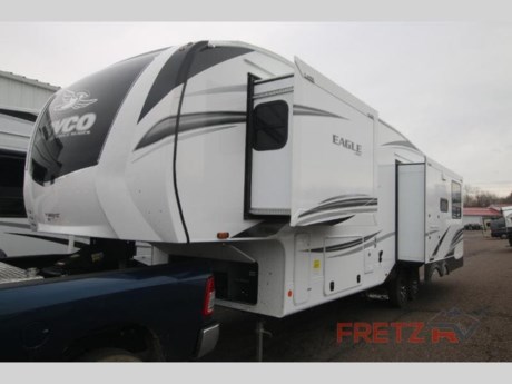 &lt;h2&gt;New 2023 Jayco Eagle 317RLOK Fifth Wheel Camper for Sale at Fretz RV&lt;/h2&gt; &lt;p&gt;&#160;&lt;/p&gt; &lt;p&gt;This unit includes Jayco&#39;s Customer Value Package, Luxury Package &amp; Overlander II Solar Package.&#160;&lt;/p&gt; &lt;p&gt;&#160;&lt;/p&gt; &lt;p&gt;&lt;strong&gt;Jayco Eagle fifth wheel 317RLOK highlights:&lt;/strong&gt;&lt;/p&gt; &lt;ul&gt; &lt;li&gt;Kitchen Island&lt;/li&gt; &lt;li&gt;Two Power Awnings&lt;/li&gt; &lt;li&gt;Triple Slides&lt;/li&gt; &lt;li&gt;Fireplace&lt;/li&gt; &lt;li&gt;Free-Standing Table and Chairs&lt;/li&gt; &lt;li&gt;4K Ultra HD Smart TV&lt;/li&gt; &lt;/ul&gt; &lt;p&gt;&#160;&lt;/p&gt; &lt;p&gt;Trips to the lake are made luxurious in this spacious fifth wheel for four! The rear living area includes a&lt;strong&gt;&#160;tri-fold sofa&lt;/strong&gt;, a ceiling fan to keep cool, plus a&#160;&lt;strong&gt;theater seat&lt;/strong&gt;&#160;across from the entertainment center and fireplace. You will love the&#160;&lt;strong&gt;walk-in pantry&lt;/strong&gt;&#160;and 21 cu. ft. residential refrigerator to store food for the whole week, plus there is a convenient coat closet/pantry for even more storage. The full bath features a shower with a seat, a linen closet, plus a medicine cabinet to keep all your necessities organized. You will feel right at home in the front private bedroom with its queen bed slide out, a chest with a TV option, plus a&#160;&lt;strong&gt;walk-in closet&lt;/strong&gt;&#160;with shelves and washer and dryer prep. You can&#39;t go wrong with this fifth wheel!&lt;/p&gt; &lt;p&gt;&#160;&lt;/p&gt; &lt;p&gt;With any Eagle fifth wheel or travel trailer by Jayco you will appreciate durable construction materials, like the&#160;&lt;strong&gt;Magnum Tuff Roof&lt;/strong&gt;&#160;and the Stonghold VBL laminated walls. The&lt;strong&gt;&#160;JAYCOMMAND Smart RV system&lt;/strong&gt;&#160;puts you in control of your RV&#39;s function, and the 4 Star Handling Package will provide smooth towing from home to camp. Each model features Climate Shield zero-degree tested weather protection and the industry-exclusive&#160;&lt;strong&gt;HELIX cooling system&lt;/strong&gt;&#160;that features two 15,000 BTU Whisper Quiet A/C&#39;s to keep you comfortable year around. Some of the exterior conveniences you are sure to love are the fully enclosed, LED-lit universal docking station, the pass-through storage with Slam-Latch baggage doors, and the painted fiberglass front cap with built-in specialty LED lighting. The Eagle fifth wheels and travel trailers are designed to make you feel at home with&#160;&lt;strong&gt;solid hardwood slide fascia&lt;/strong&gt;, residential vinyl flooring, bathroom tile backsplash, and plenty of storage for all your belongings.&#160;&lt;/p&gt; &lt;p&gt;&#160;&lt;/p&gt; &lt;p&gt;We are a premier dealer for all 2022, 2023, 2024 and 2025&#160;Winnebago Minnie, Micro, M-Series, Access, Voyage, Hike, 100, FLX, Flex, Jayco Jay Flight, Eagle, HT, Jay Feather, Micro, White Hawk, Bungalow, North Point, Pinnacle, Talon, Octane, Seismic, SLX, OPUS, OP4, OP2, OP15, OPLite, Air Off Road, and TAXA Outdoors, Habitat, Overland, Cricket, Tiger Moth, Mantis, Ember RV Touring and Skinny Guy Truck Campers.&#160;So, if you are in the York, Harrisburg, Lancaster, Philadelphia, Allentown, New Jersey, Delaware New York, or Maryland regions; stop by and browse our huge RV inventory today.&#160;Fretz RV has been a Jayco Dealer Partner for over 40 years, Winnebago Dealer Partner for over 30 Years.&lt;/p&gt; &lt;p&gt;&#160;&lt;/p&gt; &lt;p&gt;These campers come in as Travel Trailers, Fifth 5th Wheels, Toy Haulers, Pop Ups, Hybrids, Tear Drops, and Folding Campers. These Brands are at the top of their class. Camper floorplans come with anywhere between zero to 5 slides. Most can be pulled with a &#189; ton truck, SUV or Minivan. If you are not sure if you can tow certain weights, you can contact us or you can get tow ratings from Trailer Life towing guide.&lt;/p&gt; &lt;p&gt;We also carry used and Certified Pre-owned brands like Forest River, Salem, Wildwood, &#160;TAB, TAG, NuCamp, Cherokee, Coleman, R-Pod, A-Liner, Dutchmen, Keystone, KZ, Grand Design, Reflection, Imagine, Passport, Lance, Solitude, Freedom Lite, Express, Flagstaff, Rockwood, Montana, Passport, Little Guy, Coachmen, Catalina, Cougar, &#160;Sunset Trail, Raptor, Vengeance, Gulf Stream and Airstream, and are always below NADA values. We take all types of trades. When it comes to campers, we are your full-service stop. With over 77 years in business, we have built an excellent reputation in the Recreational Vehicle and Camping industry to our customers as well as our suppliers and manufacturers.&#160;With our participation in the Hershey RV Show every year we can display the newest product with great savings to customers! Besides our online presence, at Fretz RV we have a 12,000 Sq. Ft showroom, a huge RV&#160;Parts, and Accessories store. We have added a 30,000 square foot Indoor Service Facility that opened in the Spring of 2018. We have a full Service and Repair shop with RVIA Certified Technicians. &#160;Financing available. We have RV Insurance through Geico Brown and Brown and Progressive that we can provide instant quotes, RV Warranties through Compass and Protective XtraRide, and RV Rentals. We have detailed videos on RVTrader, RVT, Classified Ads, eBay, RVUSA and Youtube. Like us on Facebook. Check out our great Google and Dealer Rater reviews at Fretz RV. We are located at 3479 Bethlehem Pike,&#160;Souderton,&#160;PA&#160;18964&#160;215-723-3121&#160;&lt;/p&gt; &lt;p&gt;#RV #GoCamping #GoRVing #1 #Used #New #PaDealer #Camping&lt;/p&gt;&lt;ul&gt;&lt;li&gt;Front Bedroom&lt;/li&gt;&lt;li&gt;Rear Living Area&lt;/li&gt;&lt;li&gt;Outdoor Kitchen&lt;/li&gt;&lt;li&gt;Kitchen Island&lt;/li&gt;&lt;/ul&gt;&lt;ul&gt;&lt;li&gt;Customer Value PackageLuxury PackageOverlander II Solar Package&lt;/li&gt;&lt;/ul&gt;