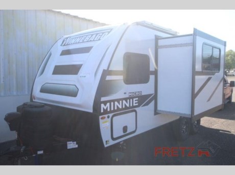 &lt;p&gt;&lt;strong&gt;New 2023 Winnebago Micro Minnie 2100BH Travel Trailer Camper for Sale at Fretz RV&lt;/strong&gt;&lt;/p&gt; &lt;p&gt;&#160;&lt;/p&gt; &lt;p&gt;This unit includes Adventure Package, Convenience Package, power stablizing jacks, Goodyear tires, 12V. holding tank pad heaters w/interior switch, 200 Watt solar panel w/charge control monitor &amp; 8 cu. ft. gas/electric refer.&lt;/p&gt; &lt;p&gt;&#160;&lt;/p&gt; &lt;p&gt;&lt;strong&gt;Winnebago Industries Towables Micro Minnie travel trailer 2100BH highlights:&lt;/strong&gt;&lt;/p&gt; &lt;ul&gt; &lt;li&gt;Booth Dinette Slide&lt;/li&gt; &lt;li&gt;RV Full Bed&lt;/li&gt; &lt;li&gt;Bunk Beds&lt;/li&gt; &lt;li&gt;Private Toilet &amp; Shower&lt;/li&gt; &lt;li&gt;Exterior Pack-N-Play Door&lt;/li&gt; &lt;/ul&gt; &lt;p&gt;&#160;&lt;/p&gt; &lt;p&gt;Get ready for a fun family weekend in the great outdoors with this trailer only steps away to enjoy inside comforts!&#160; The cook will love having everything to make warm meals, and can easily store leftovers in the double refrigerator, plus the &lt;strong&gt;flip-up counter&lt;/strong&gt; gives them more space to prep or dry the dishes.&#160; The front 54&quot; x 74&quot; full bed has a &lt;strong&gt;divider curtain&lt;/strong&gt; for privacy at night and the rear corner 28&quot; x 72&quot; bunk beds are conveniently next to the private toilet and shower room. The booth dinette slide gives you a place to dine as well as sleep one more person, plus you will love the extra floor space that it provides. You might like to choose the&lt;strong&gt; EZ Glide Sofa Sleeper&#160;and table option&lt;/strong&gt; in its place, the option is yours!&lt;/p&gt; &lt;p&gt;&#160;&lt;/p&gt; &lt;p&gt;Start out on your boundless journey in one of these Winnebago Industries Towables Micro Minnie travel trailers! Towing is made simple with the &lt;strong&gt;7&#39; width&lt;/strong&gt; to keep your Micro Minnie in your rear-view mirror. They don&#39;t lack in features either although they are &lt;strong&gt;compact&lt;/strong&gt; in size. The &lt;strong&gt;spacious galley&lt;/strong&gt; including a sink, refrigerator, two burner cooktop, and even a microwave oven allows you to cook without compromise. You will not only enjoy the entertainment found indoors with an LED TV, a &lt;strong&gt;JBL premium sound system&lt;/strong&gt; and Aura Cube high performance mechless media center, but outdoors you will also enjoy the JBL premium speakers and a power awning with LED lighting. Each model also comes with &lt;strong&gt;flexible exterior storage&lt;/strong&gt; to make packing quick and easy. What are you waiting for, come choose your model today!&lt;/p&gt; &lt;p&gt;&#160;&lt;/p&gt; &lt;p&gt;We are a premier dealer for all 2022, 2023, 2024 and 2025&#160;Winnebago Minnie, Micro, M-Series, Access, Voyage, Hike, 100, FLX, Flex, Jayco Jay Flight, Eagle, HT, Jay Feather, Micro, White Hawk, Bungalow, North Point, Pinnacle, Talon, Octane, Seismic, SLX, OPUS, OP4, OP2, OP15, OPLite, Air Off Road, and TAXA Outdoors, Habitat, Overland, Cricket, Tiger Moth, Mantis, Ember RV Touring and Skinny Guy Truck Campers.&#160;So, if you are in the York, Harrisburg, Lancaster, Philadelphia, Allentown, New Jersey, Delaware New York, or Maryland regions; stop by and browse our huge RV inventory today.&#160;Fretz RV has been a Jayco Dealer Partner for over 40 years, Winnebago Dealer Partner for over 30 Years.&lt;/p&gt; &lt;p&gt;&#160;&lt;/p&gt; &lt;p&gt;These campers come in as Travel Trailers, Fifth 5th Wheels, Toy Haulers, Pop Ups, Hybrids, Tear Drops, and Folding Campers. These Brands are at the top of their class. Camper floorplans come with anywhere between zero to 5 slides. Most can be pulled with a &#189; ton truck, SUV or Minivan. If you are not sure if you can tow certain weights, you can contact us or you can get tow ratings from Trailer Life towing guide.&lt;/p&gt; &lt;p&gt;We also carry used and Certified Pre-owned brands like Forest River, Salem, Mobile Suites, DRV, Sol Dawn Intech, T@B, T@G, Dutchmen, Keystone, KZ, Grand Design, Reflection, Imagine, Passport, Lance Freedom Lite, Freedom Express, Flagstaff, Rockwood, Casita, Scamp, Cedar Creek, Montana, Passport, Little Guy, Coachmen, Catalina, Cougar, Springdale, Sunset Trail, Raptor, Gulf Stream and Airstream, and are always below NADA values. We take all types of trades. When it comes to campers, we are your full-service stop. With over 77 years in business, we have built an excellent reputation in the Recreational Vehicle and Camping industry to our customers as well as our suppliers and manufacturers.&#160;With our participation in the Hershey RV Show every year we can display the newest product with great savings to customers! Besides our online presence, at Fretz RV we have a 12,000 Sq. Ft showroom, a huge RV&#160;Parts, and Accessories store. We have added a 30,000 square foot Indoor Service Facility that opened in the Spring of 2018. We have a full Service and Repair shop with RVIA Certified Technicians. &#160;Financing available. We have RV Insurance through Geico Brown and Brown and Progressive that we can provide instant quotes, RV Warranties through Compass and Protective XtraRide, and RV Rentals. We have detailed videos on RVTrader, RVT, Classified Ads, eBay, RVUSA and Youtube. Like us on Facebook. Check out our great Google and Dealer Rater reviews at Fretz RV. We are located at 3479 Bethlehem Pike,&#160;Souderton,&#160;PA&#160;18964&#160;215-723-3121&#160;&lt;/p&gt; &lt;p&gt;#RV #GoCamping #GoRVing #1 #Used #New #PaDealer #Camping&lt;/p&gt;&lt;ul&gt;&lt;li&gt;Bunkhouse&lt;/li&gt;&lt;/ul&gt;&lt;ul&gt;&lt;li&gt;12V Holding Tank Pad Heaters w/ Interior Switch200 Watt Solar Panel w/Charge Control MonitorAdventure PackageConvenience PackagePower Stab JacksGoodyear Tires8 Cu Ft. Gas/Electric Refrigerator&lt;/li&gt;&lt;/ul&gt;