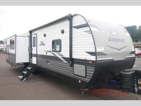 &lt;h2&gt;New 2024 Jayco Jay Flight 340RLK Travel Trailer Camper for Sale at Fretz RV&lt;/h2&gt; &lt;p&gt;&#160;&lt;/p&gt; &lt;p&gt;&lt;strong&gt;Jayco Jay Flight travel trailer 340RLK highlights:&lt;/strong&gt;&lt;/p&gt; &lt;ul&gt; &lt;li&gt;Kitchen Island&lt;/li&gt; &lt;li&gt;Rear Living Area&lt;/li&gt; &lt;li&gt;Dual Entry Bathroom&lt;/li&gt; &lt;li&gt;Queen Bed Slide&lt;/li&gt; &lt;li&gt;Outside Kitchen&lt;/li&gt; &lt;/ul&gt; &lt;p&gt;&#160;&lt;/p&gt; &lt;p&gt;Take this travel trailer to all of your favorite campgrounds! The&#160;&lt;strong&gt;front private bedroom&lt;/strong&gt;&#160;not only has a queen bed slide to lay your head on at night, but also a dresser and a front large wardrobe for your clothes, a storage area for an optional washer and dryer, and even an entrance into the&#160;&lt;strong&gt;dual entry bathroom&lt;/strong&gt;&#160;with a radius shower to freshen up in each morning. Now that you&#39;re rested and cleaned, you can fill your belly with some delicious scrambled eggs on the three burner cooktop and a kitchen island with a double sink for easy clean up. Eat your meals at the&#160;&lt;strong&gt;free standing dinette&lt;/strong&gt;&#160;and play a couple card games at night there too. You even have an outside kitchen with a refrigerator to keep your beverages cold while you play outside, and a rear living area with a&#160;&lt;strong&gt;jackknife sofa&lt;/strong&gt;, theater seating, and an entertainment center with a fireplace!&lt;/p&gt; &lt;p&gt;&#160;&lt;/p&gt; &lt;p&gt;These Jayco Jay Flight travel trailers have been a family favorite for years with their&#160;&lt;strong&gt;lasting power&lt;/strong&gt;&#160;and superior construction. An integrated A-frame and&#160;&lt;strong&gt;magnum truss roof system&lt;/strong&gt;&#160;holds them together. When you tow one of these units you&#39;re towing the entire unit and not just the frame. With&#160;&lt;strong&gt;dark tinted windows&lt;/strong&gt;, you have more privacy and safety. The&#160;&lt;strong&gt;vinyl flooring&lt;/strong&gt;&#160;throughout will be easy to clean and maintain too. Come find your favorite model today!&lt;/p&gt; &lt;p&gt;&#160;&lt;/p&gt; &lt;p&gt;We are a premier dealer for all 2022, 2023, 2024 and 2025&#160;Winnebago Minnie, Micro, M-Series, Access, Voyage, Hike, 100, FLX, Flex, Jayco Jay Flight, Eagle, HT, Jay Feather, Micro, White Hawk, Bungalow, North Point, Pinnacle, Talon, Octane, Seismic, SLX, OPUS, OP4, OP2, OP15, OPLite, Air Off Road, and TAXA Outdoors, Habitat, Overland, Cricket, Tiger Moth, Mantis, Ember RV Touring and Skinny Guy Truck Campers.&#160;So, if you are in the York, Harrisburg, Lancaster, Philadelphia, Allentown, New Jersey, Delaware New York, or Maryland regions; stop by and browse our huge RV inventory today.&#160;Fretz RV has been a Jayco Dealer Partner for over 40 years, Winnebago Dealer Partner for over 30 Years.&lt;/p&gt; &lt;p&gt;&#160;&lt;/p&gt; &lt;p&gt;These campers come in as Travel Trailers, Fifth 5th Wheels, Toy Haulers, Pop Ups, Hybrids, Tear Drops, and Folding Campers. These Brands are at the top of their class. Camper floorplans come with anywhere between zero to 5 slides. Most can be pulled with a &#189; ton truck, SUV or Minivan. If you are not sure if you can tow certain weights, you can contact us or you can get tow ratings from Trailer Life towing guide.&lt;/p&gt; &lt;p&gt;We also carry used and Certified Pre-owned brands like Forest River, Salem, Mobile Suites, DRV, Sol Dawn Intech, T@B, T@G, Dutchmen, Keystone, KZ, Grand Design, Reflection, Imagine, Passport, Lance Freedom Lite, Freedom Express, Flagstaff, Rockwood, Casita, Scamp, Cedar Creek, Montana, Passport, Little Guy, Coachmen, Catalina, Cougar, Springdale, Sunset Trail, Raptor, Gulf Stream and Airstream, and are always below NADA values. We take all types of trades. When it comes to campers, we are your full-service stop. With over 77 years in business, we have built an excellent reputation in the Recreational Vehicle and Camping industry to our customers as well as our suppliers and manufacturers.&#160;With our participation in the Hershey RV Show every year we can display the newest product with great savings to customers! Besides our online presence, at Fretz RV we have a 12,000 Sq. Ft showroom, a huge RV&#160;Parts, and Accessories store. We have added a 30,000 square foot Indoor Service Facility that opened in the Spring of 2018. We have a full Service and Repair shop with RVIA Certified Technicians. &#160;Financing available. We have RV Insurance through Geico Brown and Brown and Progressive that we can provide instant quotes, RV Warranties through Compass and Protective XtraRide, and RV Rentals. We have detailed videos on RVTrader, RVT, Classified Ads, eBay, RVUSA and Youtube. Like us on Facebook. Check out our great Google and Dealer Rater reviews at Fretz RV. We are located at 3479 Bethlehem Pike,&#160;Souderton,&#160;PA&#160;18964&#160;215-723-3121&#160;&lt;/p&gt; &lt;p&gt;#RV #GoCamping #GoRVing #1 #Used #New #PaDealer #Camping&lt;/p&gt;&lt;ul&gt;&lt;li&gt;Front Bedroom&lt;/li&gt;&lt;li&gt;Rear Living Area&lt;/li&gt;&lt;li&gt;Outdoor Kitchen&lt;/li&gt;&lt;li&gt;Kitchen Island&lt;/li&gt;&lt;/ul&gt;&lt;ul&gt;&lt;li&gt;CVPA/C, 15,000 BTU2nd A/CRoof ladderKing Bed&lt;/li&gt;&lt;/ul&gt;