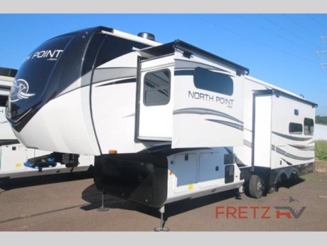 &lt;h2&gt;New 2024 Jayco North Point 310RLTS Fifth Wheel Camper for Sale at Fretz RV&lt;/h2&gt; &lt;p&gt;&#160;&lt;/p&gt; &lt;p&gt;&lt;strong&gt;Jayco North Point fifth wheel 310RLTS highlights:&lt;/strong&gt;&lt;/p&gt; &lt;ul&gt; &lt;li&gt;Tri-Fold Sofa&lt;/li&gt; &lt;li&gt;Free Standing Table&lt;/li&gt; &lt;li&gt;Kitchen Island&lt;/li&gt; &lt;li&gt;Shoe Garage&lt;/li&gt; &lt;li&gt;Two Awnings&lt;/li&gt; &lt;li&gt;King Bed&lt;/li&gt; &lt;/ul&gt; &lt;p&gt;&#160;&lt;/p&gt; &lt;p&gt;Whether you want to live in this fifth wheel or travel for long periods at a time, you will enjoy the spacious main living and kitchen area with dual slide outs as well as the bedroom with a slide out king bed. You will also find a&#160;&lt;strong&gt;walk-in closet&lt;/strong&gt;&#160;with hamper and prepped space for a washer/dryer option, and a&#160;&lt;strong&gt;flip-top dresser&lt;/strong&gt;&#160;with 32&quot; TV. Easily get cleaned up in the full bathroom which also has linen storage. The cook will have a residential refrigerator to store all the cold items and beverages, a kitchen island, a&#160;&lt;strong&gt;pantry&lt;/strong&gt;&#160;and a residential 24&quot; stove. The 50&quot; Smart LED HDTV with&#160;&lt;strong&gt;fully digital HDMI output&lt;/strong&gt;&#160;and home entertainment system with subwoofer and fireplace below will provide a cozy place to watch your shows while relaxing on the theater seats, the tri-fold sofa or the&lt;strong&gt;&#160;free standing table&lt;/strong&gt;&#160;with&#160;leaf, two free-standing chairs, and two folding chairs.&#160;&#160;&lt;/p&gt; &lt;p&gt;&#160;&lt;/p&gt; &lt;p&gt;With any North Point fifth wheel by Jayco you begin with a strong foundation with a&#160;&lt;strong&gt;custom frame&lt;/strong&gt;, designed and sized specifically to best support each unit. Constructed with&#160;Stronghold VBL™ aluminum framed, vacuum bond laminated walls and the Magnum Truss™ XL6™ roof system with a one-piece,&#160;&lt;strong&gt;seamless DiFlex II material&lt;/strong&gt;&#160;which is the strongest tested roof in the industry. The&#160;&lt;strong&gt;5-Star Handling package&lt;/strong&gt;&#160;is included with Uniroyal tires, a MORryde rubber pin box, Dexter axles with Nev-R-Adjust brakes,&#160;&lt;strong&gt;MORryde CRE-3000 rubberized suspension&lt;/strong&gt;&#160;and wet bolt fasteners and bronze bushings. The interior has handcrafted hardwood glazed doors and drawers, vinyl flooring throughout, a vessel bowl sink with high rise faucet in the main bathroom, plus so much more you just have to see one to believe it all!&lt;/p&gt; &lt;p&gt;&#160;&lt;/p&gt; &lt;p&gt;We are a premier dealer for all 2022, 2023, 2024 and 2025&#160;Winnebago Minnie, Micro, M-Series, Access, Voyage, Hike, 100, FLX, Flex, Jayco Jay Flight, Eagle, HT, Jay Feather, Micro, White Hawk, Bungalow, North Point, Pinnacle, Talon, Octane, Seismic, SLX, OPUS, OP4, OP2, OP15, OPLite, Air Off Road, and TAXA Outdoors, Habitat, Overland, Cricket, Tiger Moth, Mantis, Ember RV Touring and Skinny Guy Truck Campers.&#160;So, if you are in the York, Harrisburg, Lancaster, Philadelphia, Allentown, New Jersey, Delaware New York, or Maryland regions; stop by and browse our huge RV inventory today.&#160;Fretz RV has been a Jayco Dealer Partner for over 40 years, Winnebago Dealer Partner for over 30 Years.&lt;/p&gt; &lt;p&gt;&#160;&lt;/p&gt; &lt;p&gt;These campers come in as Travel Trailers, Fifth 5th Wheels, Toy Haulers, Pop Ups, Hybrids, Tear Drops, and Folding Campers. These Brands are at the top of their class. Camper floorplans come with anywhere between zero to 5 slides. Most can be pulled with a &#189; ton truck, SUV or Minivan. If you are not sure if you can tow certain weights, you can contact us or you can get tow ratings from Trailer Life towing guide.&lt;/p&gt; &lt;p&gt;We also carry used and Certified Pre-owned brands like Forest River, Salem, Wildwood, &#160;TAB, TAG, NuCamp, Cherokee, Coleman, R-Pod, A-Liner, Dutchmen, Keystone, KZ, Grand Design, Reflection, Imagine, Passport, Lance, Solitude, Freedom Lite, Express, Flagstaff, Rockwood, Montana, Passport, Little Guy, Coachmen, Catalina, Cougar, &#160;Sunset Trail, Raptor, Vengeance, Gulf Stream and Airstream, and are always below NADA values. We take all types of trades. When it comes to campers, we are your full-service stop. With over 77 years in business, we have built an excellent reputation in the Recreational Vehicle and Camping industry to our customers as well as our suppliers and manufacturers.&#160;With our participation in the Hershey RV Show every year we can display the newest product with great savings to customers! Besides our online presence, at Fretz RV we have a 12,000 Sq. Ft showroom, a huge RV&#160;Parts, and Accessories store. We have added a 30,000 square foot Indoor Service Facility that opened in the Spring of 2018. We have a full Service and Repair shop with RVIA Certified Technicians. &#160;Financing available. We have RV Insurance through Geico Brown and Brown and Progressive that we can provide instant quotes, RV Warranties through Compass and Protective XtraRide, and RV Rentals. We have detailed videos on RVTrader, RVT, Classified Ads, eBay, RVUSA and Youtube. Like us on Facebook. Check out our great Google and Dealer Rater reviews at Fretz RV. We are located at 3479 Bethlehem Pike,&#160;Souderton,&#160;PA&#160;18964&#160;215-723-3121&#160;&lt;/p&gt; &lt;p&gt;#RV #GoCamping #GoRVing #1 #Used #New #PaDealer #Camping&lt;/p&gt;&lt;ul&gt;&lt;li&gt;Front Bedroom&lt;/li&gt;&lt;li&gt;Rear Living Area&lt;/li&gt;&lt;li&gt;Kitchen Island&lt;/li&gt;&lt;/ul&gt;&lt;ul&gt;&lt;li&gt;Customer Value PackageNorth Point Luxury Package5-Star Handling packageSlideout Awnings&lt;/li&gt;&lt;/ul&gt;