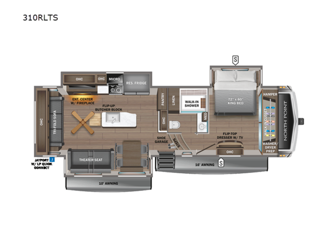 2024 Jayco North Point 310RLTS - New Fifth Wheel For Sale by Fretz RV in Souderton, Pennsylvania