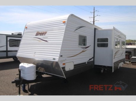 &lt;p&gt;&lt;strong&gt;Used Pre-Owned 2010&#160; Dutchmen Sport 717RB Travel Trailer Camper for Sale at Fretz RV&lt;/strong&gt;&lt;/p&gt; &lt;p class=&quot;MsoNormal&quot;&gt;&#160;&lt;/p&gt; &lt;p class=&quot;MsoNormal&quot;&gt;Yes, there is a patch on the roof as a result of a tree branch in a wind storm.&#160; But, the rest of the trailer is fine.&#160; You’ll find a front queen bed, a sofa/dinette slide and rear bunks.&#160; Plus, it has an awning, refrigerator, microwave, stove with oven, A/C, furnace and lots of storage.&#160; This is a good starter unit, or a move up from a tent or a fold-down.&#160; Stop in and take a look.&#160; It just might be the one for you and your family.&#160;&#160;&lt;/p&gt; &lt;p&gt;&#160;&lt;/p&gt; &lt;p&gt;Sport Travel Trailer by Dutchmen w/Single Slideout, Rear Bath w/Toilet, Tub/Shower, Sink, Wardrobe, 4 Cu. Ft. Refrigerator, 2 Burner Range, Double Kitchen Sink w/Overhead Storage Cabinets, Sofa Bed Slideout, Front Queen Bed w/Storage Plus &amp; Fold-Up Bunk Above and More!&lt;/p&gt; &lt;p&gt;&#160;&lt;/p&gt; &lt;p&gt;We are a premier dealer for all 2022, 2023, 2024 and 2025&#160;Winnebago Minnie, Micro, M-Series, Access, Voyage, Hike, 100, FLX, Flex, Jayco Jay Flight, Eagle, HT, Jay Feather, Micro, White Hawk, Bungalow, North Point, Pinnacle, Talon, Octane, Seismic, SLX, OPUS, OP4, OP2, OP15, OPLite, Air Off Road, and TAXA Outdoors, Habitat, Overland, Cricket, Tiger Moth, Mantis, Ember RV Touring and Skinny Guy Truck Campers.&#160;So, if you are in the York, Harrisburg, Lancaster, Philadelphia, Allentown, New Jersey, Delaware New York, or Maryland regions; stop by and browse our huge RV inventory today.&#160;Fretz RV has been a Jayco Dealer Partner for over 40 years, Winnebago Dealer Partner for over 30 Years.&lt;/p&gt; &lt;p&gt;&#160;&lt;/p&gt; &lt;p&gt;These campers come in as Travel Trailers, Fifth 5th Wheels, Toy Haulers, Pop Ups, Hybrids, Tear Drops, and Folding Campers. These Brands are at the top of their class. Camper floorplans come with anywhere between zero to 5 slides. Most can be pulled with a &#189; ton truck, SUV or Minivan. If you are not sure if you can tow certain weights, you can contact us or you can get tow ratings from Trailer Life towing guide.&lt;/p&gt; &lt;p&gt;We also carry used and Certified Pre-owned brands like Forest River, Salem, Mobile Suites, DRV, Sol Dawn Intech, T@B, T@G, Dutchmen, Keystone, KZ, Grand Design, Reflection, Imagine, Passport, Lance Freedom Lite, Freedom Express, Flagstaff, Rockwood, Casita, Scamp, Cedar Creek, Montana, Passport, Little Guy, Coachmen, Catalina, Cougar, Springdale, Sunset Trail, Raptor, Gulf Stream and Airstream, and are always below NADA values. We take all types of trades. When it comes to campers, we are your full-service stop. With over 77 years in business, we have built an excellent reputation in the Recreational Vehicle and Camping industry to our customers as well as our suppliers and manufacturers.&#160;With our participation in the Hershey RV Show every year we can display the newest product with great savings to customers! Besides our online presence, at Fretz RV we have a 12,000 Sq. Ft showroom, a huge RV&#160;Parts, and Accessories store. We have added a 30,000 square foot Indoor Service Facility that opened in the Spring of 2018. We have a full Service and Repair shop with RVIA Certified Technicians. &#160;Financing available. We have RV Insurance through Geico Brown and Brown and Progressive that we can provide instant quotes, RV Warranties through Compass and Protective XtraRide, and RV Rentals. We have detailed videos on RVTrader, RVT, Classified Ads, eBay, RVUSA and Youtube. Like us on Facebook. Check out our great Google and Dealer Rater reviews at Fretz RV. We are located at 3479 Bethlehem Pike,&#160;Souderton,&#160;PA&#160;18964&#160;215-723-3121&#160;&lt;/p&gt; &lt;p&gt;#RV #GoCamping #GoRVing #1 #Used #New #PaDealer #Camping&lt;/p&gt;&lt;ul&gt;&lt;li&gt;Front Bedroom&lt;/li&gt;&lt;li&gt;Bunkhouse&lt;/li&gt;&lt;/ul&gt;&lt;ul&gt;&lt;li&gt;RefrigeratorAwningSlideoutMicrowaveStoveWater HeaterA/CBunk BedsOven&lt;/li&gt;&lt;/ul&gt;