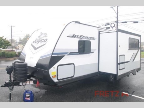 &lt;h2&gt;New 2024 Jayco Jay Feather 22RB Travel Trailer Camper for Sale at Fretz RV&lt;/h2&gt; &lt;p&gt;&#160;&lt;/p&gt; &lt;p&gt;&lt;strong&gt;Jayco Jay Feather travel trailer 22RB highlights:&lt;/strong&gt;&lt;/p&gt; &lt;ul&gt; &lt;li&gt;Rear Full Bath&lt;/li&gt; &lt;li&gt;U-Shaped Dinette&lt;/li&gt; &lt;li&gt;Flip-Up Table&lt;/li&gt; &lt;li&gt;Walk-In Pantry&lt;/li&gt; &lt;li&gt;Outside Kitchen&lt;/li&gt; &lt;/ul&gt; &lt;p&gt;&#160;&lt;/p&gt; &lt;p&gt;Whether you are a couple or a larger group, this trailer offers a spacious main living and kitchen area as well as rear bathroom for privacy. You will also find linen storage and&#160;&lt;strong&gt;ample counter space&lt;/strong&gt;&#160;for toiletries. The space savings door even gives you more floor space in both the bathroom and the main area. The&#160;&lt;strong&gt;single slide&lt;/strong&gt;&#160;holds the U-shaped dinette and refrigerator for even more floor space, the L-shaped kitchen area allows the cook their own space to make meals, and the walk-in pantry is perfect for extra goodies on those longer camping trips. The front bedroom provides privacy as well with its own&#160;&lt;strong&gt;space saving door&lt;/strong&gt;, and you can sleep like a queen at night. You can choose a few&#160;&lt;strong&gt;options&lt;/strong&gt;&#160;if you like such as theater seats in place of the dinette, the Solar Power package, 120V heated tanks pads, and/or an 6 cu. ft. gas/electric refrigerator.&lt;/p&gt; &lt;p&gt;&#160;&lt;/p&gt; &lt;p&gt;With any Jay Feather travel trailer by Jayco, you will experience an easy-to-tow, lightweight dual axle RV that is built on an&#160;&lt;strong&gt;American-made frame&lt;/strong&gt;&#160;with an aerodynamic, rounded front profile with a diamond plate to protect against road debris, and includes&#160;&lt;strong&gt;Azdel composite&lt;/strong&gt;&#160;in the perimeter walls, and Stronghold VBL vacuum-bonded, laminated floor and walls, plus the Magnum Truss roof system. Also included are features in the Customer Value package, and the Sport package which offers aluminum tread entry steps,&#160;&lt;strong&gt;roof-mount solar prep&lt;/strong&gt;, an LED TV, and the Glacier package which includes an enclosed underbelly. The interior provides residential-style kitchen countertops with a&#160;&lt;strong&gt;decorative backsplash&lt;/strong&gt;, residential plank-style&lt;strong&gt;&#160;vinyl flooring&lt;/strong&gt;&#160;for easy care, a decorative wallboard for style, and ball-bearing drawer guides with 75 lb. capacity to mention a few of the amenities. Choose your favorite today!&#160;&lt;/p&gt; &lt;p&gt;&#160;&lt;/p&gt; &lt;p&gt;We are a premier dealer for all 2022, 2023, 2024 and 2025&#160;Winnebago Minnie, Micro, M-Series, Access, Voyage, Hike, 100, FLX, Flex, Jayco Jay Flight, Eagle, HT, Jay Feather, Micro, White Hawk, Bungalow, North Point, Pinnacle, Talon, Octane, Seismic, SLX, OPUS, OP4, OP2, OP15, OPLite, Air Off Road, and TAXA Outdoors, Habitat, Overland, Cricket, Tiger Moth, Mantis, Ember RV Touring and Skinny Guy Truck Campers.&#160;So, if you are in the York, Harrisburg, Lancaster, Philadelphia, Allentown, New Jersey, Delaware New York, or Maryland regions; stop by and browse our huge RV inventory today.&#160;Fretz RV has been a Jayco Dealer Partner for over 40 years, Winnebago Dealer Partner for over 30 Years.&lt;/p&gt; &lt;p&gt;Many dealers posted online sale prices &lt;strong&gt;DO NOT &lt;/strong&gt;include Freight, Destination, Dealer Prep, Orientation/Demo, RV Wash Battery for Towables, Propane, and Fuel for Motorized; totaling &lt;strong&gt;THOUSANDS OF DOLLARS&lt;/strong&gt; that will be added after the sale.&lt;/p&gt; &lt;p&gt;All our Online Sale Prices &lt;strong&gt;&lt;u&gt;INCLUDE&lt;/u&gt;&lt;/strong&gt; these fees and accessories!&lt;/p&gt; &lt;p&gt;These campers come in as Travel Trailers, Fifth 5th Wheels, Toy Haulers, Pop Ups, Hybrids, Tear Drops, and Folding Campers. These Brands are at the top of their class. Camper floorplans come with anywhere between zero to 5 slides. Most can be pulled with a &#189; ton truck, SUV or Minivan. If you are not sure if you can tow certain weights, you can contact us or you can get tow ratings from Trailer Life towing guide.&lt;/p&gt; &lt;p&gt;We also carry used and Certified Pre-owned brands like Forest River, Salem, Mobile Suites, DRV, Sol Dawn Intech, T@B, T@G, Dutchmen, Keystone, KZ, Grand Design, Reflection, Imagine, Passport, Lance Freedom Lite, Freedom Express, Flagstaff, Rockwood, Casita, Scamp, Cedar Creek, Montana, Passport, Little Guy, Coachmen, Catalina, Cougar, Springdale, Sunset Trail, Raptor, Gulf Stream and Airstream, and are always below NADA values. We take all types of trades. When it comes to campers, we are your full-service stop. With over 77 years in business, we have built an excellent reputation in the Recreational Vehicle and Camping industry to our customers as well as our suppliers and manufacturers.&#160;With our participation in the Hershey RV Show every year we can display the newest product with great savings to customers! Besides our online presence, at Fretz RV we have a 12,000 Sq. Ft showroom, a huge RV&#160;Parts, and Accessories store. We have added a 30,000 square foot Indoor Service Facility that opened in the Spring of 2018. We have a full Service and Repair shop with RVIA Certified Technicians. &#160;Financing available. We have RV Insurance through Geico Brown and Brown and Progressive that we can provide instant quotes, RV Warranties through Compass and Protective XtraRide, and RV Rentals. We have detailed videos on RVTrader, RVT, Classified Ads, eBay, RVUSA and Youtube. Like us on Facebook. Check out our great Google and Dealer Rater reviews at Fretz RV. We are located at 3479 Bethlehem Pike,&#160;Souderton,&#160;PA&#160;18964&#160;215-723-3121&#160;&lt;/p&gt; &lt;p&gt;#RV #GoCamping #GoRVing #1 #Used #New #PaDealer #Camping&lt;/p&gt;&lt;ul&gt;&lt;li&gt;Front Bedroom&lt;/li&gt;&lt;li&gt;Rear Bath&lt;/li&gt;&lt;li&gt;Outdoor Kitchen&lt;/li&gt;&lt;li&gt;U Shaped Dinette&lt;/li&gt;&lt;/ul&gt;&lt;ul&gt;&lt;li&gt;Customer Value PackageSport  Package15K BTU AC30 lb. LP Gas Bottles  (2)Theater Seating w/ Table Trays&lt;/li&gt;&lt;/ul&gt;