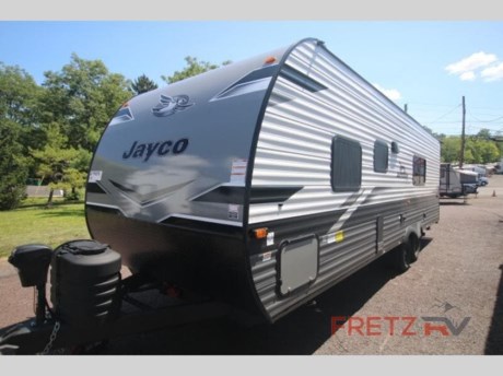 &lt;h2&gt;New 2024 Jayco Jay Flight 274BH Travel Trailer Bunk Bed Camper for Sale at Fretz RV&lt;/h2&gt; &lt;p&gt;&#160;&lt;/p&gt; &lt;p&gt;&lt;strong&gt;Jayco Jay Flight&#160; travel trailer 274BH highlights:&lt;/strong&gt;&lt;/p&gt; &lt;ul&gt; &lt;li&gt;Double Bed Bunks&lt;/li&gt; &lt;li&gt;Rear Corner Bath&lt;/li&gt; &lt;li&gt;Private Front Bedroom&lt;/li&gt; &lt;li&gt;Ample Exterior Storage&lt;/li&gt; &lt;li&gt;Outdoor Refrigerator&lt;/li&gt; &lt;/ul&gt; &lt;p&gt;&#160;&lt;/p&gt; &lt;p&gt;Gather the whole gang and head out for a weekend long adventure or more!&#160; This unit can accommodate at least eight tired campers at night with a set of&#160;&lt;strong&gt;double bed bunks&lt;/strong&gt;&#160;that sleep four, a&#160;&lt;strong&gt;private bedroom&lt;/strong&gt;&#160;up front with a 60&quot; x 75&quot; queen bed and space saving sliding door, and the&#160;&lt;strong&gt;sofa and booth dinette&lt;/strong&gt;&#160;can each also be transformed into added sleeping space at night.&#160; You will appreciate the exterior storage found in the front compartments as well as in back near the&#160;&lt;strong&gt;exterior refrigerator&lt;/strong&gt;&#160;and spray port.&#160; A 16&#39; awning over the entry allows you to enjoy time outside with a little protection from the elements so there is plenty of room for everyone both inside and out.&#160; And, who doesn&#39;t appreciate your own bathroom when camping.&#160; A large shower, toilet, and sink with&#160;&lt;strong&gt;linen storage&lt;/strong&gt;&#160;makes it easy for everyone to stay clean and refreshed without having to use the public facilities!&lt;/p&gt; &lt;p&gt;&#160;&lt;/p&gt; &lt;p&gt;These Jayco Jay Flight travel trailers have been a family favorite for years with their&#160;&lt;strong&gt;lasting power&lt;/strong&gt;&#160;and superior construction. An integrated A-frame and&#160;&lt;strong&gt;magnum truss roof system&lt;/strong&gt;&#160;holds them together. When you tow one of these units you&#39;re towing the entire unit and not just the frame. With&#160;&lt;strong&gt;dark tinted windows&lt;/strong&gt;, you have more privacy and safety. The&#160;&lt;strong&gt;vinyl flooring&lt;/strong&gt;&#160;throughout will be easy to clean and maintain too. Come find your favorite model today!&lt;/p&gt; &lt;p&gt;&#160;&lt;/p&gt; &lt;p&gt;We are a premier dealer for all 2022, 2023, 2024 and 2025&#160;Winnebago Minnie, Micro, M-Series, Access, Voyage, Hike, 100, FLX, Flex, Jayco Jay Flight, Eagle, HT, Jay Feather, Micro, White Hawk, Bungalow, North Point, Pinnacle, Talon, Octane, Seismic, SLX, OPUS, OP4, OP2, OP15, OPLite, Air Off Road, and TAXA Outdoors, Habitat, Overland, Cricket, Tiger Moth, Mantis, Ember RV Touring and Skinny Guy Truck Campers.&#160;So, if you are in the York, Harrisburg, Lancaster, Philadelphia, Allentown, New Jersey, Delaware New York, or Maryland regions; stop by and browse our huge RV inventory today.&#160;Fretz RV has been a Jayco Dealer Partner for over 40 years, Winnebago Dealer Partner for over 30 Years.&lt;/p&gt; &lt;p&gt;Many dealers posted online sale prices &lt;strong&gt;DO NOT &lt;/strong&gt;include Freight, Destination, Dealer Prep, Orientation/Demo, RV Wash Battery for Towables, Propane, and Fuel for Motorized; totaling &lt;strong&gt;THOUSANDS OF DOLLARS&lt;/strong&gt; that will be added after the sale.&lt;/p&gt; &lt;p&gt;All our Online Sale Prices &lt;strong&gt;&lt;u&gt;INCLUDE&lt;/u&gt;&lt;/strong&gt; these fees and accessories!&lt;/p&gt; &lt;p&gt;These campers come in as Travel Trailers, Fifth 5th Wheels, Toy Haulers, Pop Ups, Hybrids, Tear Drops, and Folding Campers. These Brands are at the top of their class. Camper floorplans come with anywhere between zero to 5 slides. Most can be pulled with a &#189; ton truck, SUV or Minivan. If you are not sure if you can tow certain weights, you can contact us or you can get tow ratings from Trailer Life towing guide.&lt;/p&gt; &lt;p&gt;We also carry used and Certified Pre-owned brands like Forest River, Salem, Mobile Suites, DRV, Sol Dawn Intech, T@B, T@G, Dutchmen, Keystone, KZ, Grand Design, Reflection, Imagine, Passport, Lance Freedom Lite, Freedom Express, Flagstaff, Rockwood, Casita, Scamp, Cedar Creek, Montana, Passport, Little Guy, Coachmen, Catalina, Cougar, Springdale, Sunset Trail, Raptor, Gulf Stream and Airstream, and are always below NADA values. We take all types of trades. When it comes to campers, we are your full-service stop. With over 77 years in business, we have built an excellent reputation in the Recreational Vehicle and Camping industry to our customers as well as our suppliers and manufacturers.&#160;With our participation in the Hershey RV Show every year we can display the newest product with great savings to customers! Besides our online presence, at Fretz RV we have a 12,000 Sq. Ft showroom, a huge RV&#160;Parts, and Accessories store. We have added a 30,000 square foot Indoor Service Facility that opened in the Spring of 2018. We have a full Service and Repair shop with RVIA Certified Technicians. &#160;Financing available. We have RV Insurance through Geico Brown and Brown and Progressive that we can provide instant quotes, RV Warranties through Compass and Protective XtraRide, and RV Rentals. We have detailed videos on RVTrader, RVT, Classified Ads, eBay, RVUSA and Youtube. Like us on Facebook. Check out our great Google and Dealer Rater reviews at Fretz RV. We are located at 3479 Bethlehem Pike,&#160;Souderton,&#160;PA&#160;18964&#160;215-723-3121&#160;&lt;/p&gt; &lt;p&gt;#RV #GoCamping #GoRVing #1 #Used #New #PaDealer #Camping&lt;/p&gt;&lt;ul&gt;&lt;li&gt;Front Bedroom&lt;/li&gt;&lt;li&gt;Bunkhouse&lt;/li&gt;&lt;/ul&gt;&lt;ul&gt;&lt;li&gt;Customer Value PackageRoof ladder32&quot; LED Smart TV&lt;/li&gt;&lt;/ul&gt;