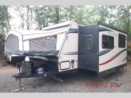 &lt;h2&gt;Used Pre-Owned 2014 Palomino SolAire 190X Expandable Hybrid Travel Trailer Camper for Sale at Fretz RV&lt;/h2&gt; &lt;p&gt;&#160;&lt;/p&gt; &lt;p&gt;This Solaire expandable by Palomino offers sleeping for seven, a large slide for added interior space, plus the front and rear expanding beds allow you the benefit of a shorter tow length with plenty of space inside!&lt;/p&gt; &lt;p&gt;Enter and notice the entertainment center in the upper front corner next to a front bench seat and opposite slide cabinet. There is also a queen size expandable bed off the front.&lt;/p&gt; &lt;p&gt;To the left of the entrance there is a double kitchen sink with storage and microwave oven above. Next to the sink is a three burner range, refrigerator, and pantry. You will also find plenty of storage with cabinets and drawer space below the counter top as well.&lt;/p&gt; &lt;p&gt;The slide-out features a 42&quot; x 69&quot; dinette with single folding chair for added seating. There are storage doors on the ends of both bench seats, and a 68&quot; theater sofa sleeper also shares the slide-out and features overhead storage too.&lt;/p&gt; &lt;p&gt;The rear left corner provides a convenient bathroom featuring an angled shower, toilet and sink. In the opposite corner find a wardrobe and a step up to the rear 60&quot; x 80&quot; expandable bed, plus so much more!&lt;/p&gt; &lt;p&gt;&#160;&lt;/p&gt; &lt;p&gt;We are a premier dealer for all 2022, 2023, 2024 and 2025&#160;Winnebago Minnie, Micro, M-Series, Access, Voyage, Hike, 100, FLX, Flex, Jayco Jay Flight, Eagle, HT, Jay Feather, Micro, White Hawk, Bungalow, North Point, Pinnacle, Talon, Octane, Seismic, SLX, OPUS, OP4, OP2, OP15, OPLite, Air Off Road, and TAXA Outdoors, Habitat, Overland, Cricket, Tiger Moth, Mantis, Ember RV Touring and Skinny Guy Truck Campers.&#160;So, if you are in the York, Harrisburg, Lancaster, Philadelphia, Allentown, New Jersey, Delaware New York, or Maryland regions; stop by and browse our huge RV inventory today.&#160;Fretz RV has been a Jayco Dealer Partner for over 40 years, Winnebago Dealer Partner for over 30 Years.&lt;/p&gt; &lt;p&gt;&#160;&lt;/p&gt; &lt;p&gt;These campers come in as Travel Trailers, Fifth 5th Wheels, Toy Haulers, Pop Ups, Hybrids, Tear Drops, and Folding Campers. These Brands are at the top of their class. Camper floorplans come with anywhere between zero to 5 slides. Most can be pulled with a &#189; ton truck, SUV or Minivan. If you are not sure if you can tow certain weights, you can contact us or you can get tow ratings from Trailer Life towing guide.&lt;/p&gt; &lt;p&gt;We also carry used and Certified Pre-owned brands like Forest River, Salem, Mobile Suites, DRV, Sol Dawn Intech, T@B, T@G, Dutchmen, Keystone, KZ, Grand Design, Reflection, Imagine, Passport, Lance Freedom Lite, Freedom Express, Flagstaff, Rockwood, Casita, Scamp, Cedar Creek, Montana, Passport, Little Guy, Coachmen, Catalina, Cougar, Springdale, Sunset Trail, Raptor, Gulf Stream and Airstream, and are always below NADA values. We take all types of trades. When it comes to campers, we are your full-service stop. With over 77 years in business, we have built an excellent reputation in the Recreational Vehicle and Camping industry to our customers as well as our suppliers and manufacturers.&#160;With our participation in the Hershey RV Show every year we can display the newest product with great savings to customers! Besides our online presence, at Fretz RV we have a 12,000 Sq. Ft showroom, a huge RV&#160;Parts, and Accessories store. We have added a 30,000 square foot Indoor Service Facility that opened in the Spring of 2018. We have a full Service and Repair shop with RVIA Certified Technicians. &#160;Financing available. We have RV Insurance through Geico Brown and Brown and Progressive that we can provide instant quotes, RV Warranties through Compass and Protective XtraRide, and RV Rentals. We have detailed videos on RVTrader, RVT, Classified Ads, eBay, RVUSA and Youtube. Like us on Facebook. Check out our great Google and Dealer Rater reviews at Fretz RV. We are located at 3479 Bethlehem Pike,&#160;Souderton,&#160;PA&#160;18964&#160;215-723-3121&#160;&lt;/p&gt; &lt;p&gt;#RV #GoCamping #GoRVing #1 #Used #New #PaDealer #Camping&lt;/p&gt;&lt;ul&gt;&lt;li&gt;&lt;/li&gt;&lt;/ul&gt;