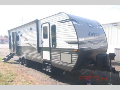 &lt;h2&gt;&lt;strong&gt;New 2024 Jayco Jay Flight 265RLS Travel Trailer Camper for Sale at Fretz RV&lt;/strong&gt;&lt;/h2&gt; &lt;p&gt;&#160;&lt;/p&gt; &lt;p&gt;&lt;strong&gt;Jayco Jay Flight travel trailer 265RLS highlights:&lt;/strong&gt;&lt;/p&gt; &lt;ul&gt; &lt;li&gt;Dual Entry Doors&lt;/li&gt; &lt;li&gt;Walk-Through Bath&lt;/li&gt; &lt;li&gt;Sofa and Dinette Slide&lt;/li&gt; &lt;li&gt;Front Private Bedroom&lt;/li&gt; &lt;li&gt;Exterior Storage&lt;/li&gt; &lt;/ul&gt; &lt;p&gt;&#160;&lt;/p&gt; &lt;p&gt;When you want to travel and see new places, this trailer gives you the flexibility to &lt;strong&gt;sleep&lt;/strong&gt; &lt;strong&gt;two to four&lt;/strong&gt;, plus offers a full walk-through bathroom with access from the main area and the front private bedroom. You will also appreciate having a &lt;strong&gt;second entry/exit door&lt;/strong&gt; in the bedroom, a walk-around queen bed, plus dual wardrobes giving you your own side of the bed. The bathroom also has a radius shower and linen storage. The kitchen includes full amenities to make your own meals, and a &lt;strong&gt;pantry&lt;/strong&gt; to keep your dry goods and snacks. You will love the rear &lt;strong&gt;swivel rockers&lt;/strong&gt; with table in between to place your drinks, and the jack-knife sofa plus booth dinette offer more seating, sleeping space, and &lt;strong&gt;extra floor space&lt;/strong&gt; since they are within a slide.&lt;/p&gt; &lt;p&gt;&#160;&lt;/p&gt; &lt;p&gt;These Jayco Jay Flight travel trailers have been a family favorite for years with their &lt;strong&gt;lasting power&lt;/strong&gt; and superior construction. An integrated A-frame and &lt;strong&gt;magnum truss roof system&lt;/strong&gt; holds them together. When you tow one of these units you&#39;re towing the entire unit and not just the frame. With &lt;strong&gt;dark tinted windows&lt;/strong&gt;, you have more privacy and safety. The &lt;strong&gt;vinyl flooring&lt;/strong&gt; throughout will be easy to clean and maintain too. Come find your favorite model today!&lt;/p&gt; &lt;p&gt;&#160;&lt;/p&gt; &lt;p&gt;We are a premier dealer for all 2022, 2023, 2024 and 2025&#160;Winnebago Minnie, Micro, M-Series, Access, Voyage, Hike, 100, FLX, Flex, Jayco Jay Flight, Eagle, HT, Jay Feather, Micro, White Hawk, Bungalow, North Point, Pinnacle, Talon, Octane, Seismic, SLX, OPUS, OP4, OP2, OP15, OPLite, Air Off Road, and TAXA Outdoors, Habitat, Overland, Cricket, Tiger Moth, Mantis, Ember RV Touring and Skinny Guy Truck Campers.&#160;So, if you are in the York, Harrisburg, Lancaster, Philadelphia, Allentown, New Jersey, Delaware New York, or Maryland regions; stop by and browse our huge RV inventory today.&#160;Fretz RV has been a Jayco Dealer Partner for over 40 years, Winnebago Dealer Partner for over 30 Years.&lt;/p&gt; &lt;p&gt;Many dealers posted online sale prices &lt;strong&gt;DO NOT &lt;/strong&gt;include Freight, Destination, Dealer Prep, Orientation/Demo, RV Wash Battery for Towables, Propane, and Fuel for Motorized; totaling &lt;strong&gt;THOUSANDS OF DOLLARS&lt;/strong&gt; that will be added after the sale.&lt;/p&gt; &lt;p&gt;All our Online Sale Prices &lt;strong&gt;&lt;u&gt;INCLUDE&lt;/u&gt;&lt;/strong&gt; these fees and accessories!&lt;/p&gt; &lt;p&gt;These campers come in as Travel Trailers, Fifth 5th Wheels, Toy Haulers, Pop Ups, Hybrids, Tear Drops, and Folding Campers. These Brands are at the top of their class. Camper floorplans come with anywhere between zero to 5 slides. Most can be pulled with a &#189; ton truck, SUV or Minivan. If you are not sure if you can tow certain weights, you can contact us or you can get tow ratings from Trailer Life towing guide.&lt;/p&gt; &lt;p&gt;We also carry used and Certified Pre-owned brands like Forest River, Salem, Mobile Suites, DRV, Sol Dawn Intech, T@B, T@G, Dutchmen, Keystone, KZ, Grand Design, Reflection, Imagine, Passport, Lance Freedom Lite, Freedom Express, Flagstaff, Rockwood, Casita, Scamp, Cedar Creek, Montana, Passport, Little Guy, Coachmen, Catalina, Cougar, Springdale, Sunset Trail, Raptor, Gulf Stream and Airstream, and are always below NADA values. We take all types of trades. When it comes to campers, we are your full-service stop. With over 77 years in business, we have built an excellent reputation in the Recreational Vehicle and Camping industry to our customers as well as our suppliers and manufacturers.&#160;With our participation in the Hershey RV Show every year we can display the newest product with great savings to customers! Besides our online presence, at Fretz RV we have a 12,000 Sq. Ft showroom, a huge RV&#160;Parts, and Accessories store. We have added a 30,000 square foot Indoor Service Facility that opened in the Spring of 2018. We have a full Service and Repair shop with RVIA Certified Technicians. &#160;Financing available. We have RV Insurance through Geico Brown and Brown and Progressive that we can provide instant quotes, RV Warranties through Compass and Protective XtraRide, and RV Rentals. We have detailed videos on RVTrader, RVT, Classified Ads, eBay, RVUSA and Youtube. Like us on Facebook. Check out our great Google and Dealer Rater reviews at Fretz RV. We are located at 3479 Bethlehem Pike,&#160;Souderton,&#160;PA&#160;18964&#160;215-723-3121&#160;&lt;/p&gt; &lt;p&gt;#RV #GoCamping #GoRVing #1 #Used #New #PaDealer #Camping&lt;/p&gt;&lt;ul&gt;&lt;li&gt;Front Bedroom&lt;/li&gt;&lt;li&gt;Two Entry/Exit Doors&lt;/li&gt;&lt;li&gt;Rear Living Area&lt;/li&gt;&lt;li&gt;Walk-Thru Bath&lt;/li&gt;&lt;/ul&gt;&lt;ul&gt;&lt;li&gt;Customer Value Package15K BTU AC32&quot; LED Smart TVHide a bed sofaRoof ladder&lt;/li&gt;&lt;/ul&gt;