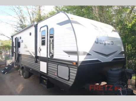 &lt;h2&gt;&lt;strong&gt;New 2024 Jayco Jay Flight 267RLS Travel Trailer Camper for Sale at Fretz RV&lt;/strong&gt;&lt;/h2&gt; &lt;p&gt;&#160;&lt;/p&gt; &lt;p&gt;&lt;strong&gt;Jayco Jay Flight travel trailer 265RLS highlights:&lt;/strong&gt;&lt;/p&gt; &lt;ul&gt; &lt;li&gt;Dual Entry Doors&lt;/li&gt; &lt;li&gt;Walk-Through Bath&lt;/li&gt; &lt;li&gt;Sofa and Dinette Slide&lt;/li&gt; &lt;li&gt;Front Private Bedroom&lt;/li&gt; &lt;li&gt;Exterior Storage&lt;/li&gt; &lt;/ul&gt; &lt;p&gt;&#160;&lt;/p&gt; &lt;p&gt;When you want to travel and see new places, this trailer gives you the flexibility to &lt;strong&gt;sleep&lt;/strong&gt; &lt;strong&gt;two to four&lt;/strong&gt;, plus offers a full walk-through bathroom with access from the main area and the front private bedroom. You will also appreciate having a &lt;strong&gt;second entry/exit door&lt;/strong&gt; in the bedroom, a walk-around queen bed, plus dual wardrobes giving you your own side of the bed. The bathroom also has a radius shower and linen storage. The kitchen includes full amenities to make your own meals, and a &lt;strong&gt;pantry&lt;/strong&gt; to keep your dry goods and snacks. You will love the rear &lt;strong&gt;swivel rockers&lt;/strong&gt; with table in between to place your drinks, and the jack-knife sofa plus booth dinette offer more seating, sleeping space, and &lt;strong&gt;extra floor space&lt;/strong&gt; since they are within a slide.&lt;/p&gt; &lt;p&gt;&#160;&lt;/p&gt; &lt;p&gt;These Jayco Jay Flight travel trailers have been a family favorite for years with their &lt;strong&gt;lasting power&lt;/strong&gt; and superior construction. An integrated A-frame and &lt;strong&gt;magnum truss roof system&lt;/strong&gt; holds them together. When you tow one of these units you&#39;re towing the entire unit and not just the frame. With &lt;strong&gt;dark tinted windows&lt;/strong&gt;, you have more privacy and safety. The &lt;strong&gt;vinyl flooring&lt;/strong&gt; throughout will be easy to clean and maintain too. Come find your favorite model today!&lt;/p&gt; &lt;p&gt;&#160;&lt;/p&gt; &lt;p&gt;We are a premier dealer for all 2021, 2022, 2023, and 2024&#160;Winnebago Minnie, Micro, Voyage, Hike, 100, FLX, Flex, Jayco Jay Flight, Eagle, HT, Jay Feather, Micro, White Hawk, Bungalow, North Point, Pinnacle, Talon, Octane, Seismic, SLX, OPUS, OP4, OP2, OP15, OPLite, Air Off Road, and TAXA Outdoors, Habitat, Overland, Cricket, Tiger Moth, Mantis, Ember RV and Skinny Guy Truck Campers.&#160;So, if you are in the York, Harrisburg, Lancaster, Philadelphia, Allentown, New Jersey, Delaware New York, or Maryland regions; stop by and browse our huge RV inventory today.&#160;Fretz RV has been a Jayco Dealer Partner for over 40 years, Winnebago Dealer Partner for over 30 Years.&lt;/p&gt; &lt;p&gt;These campers come in as Travel Trailers, Fifth 5th Wheels, Toy Haulers, Pop Ups, Hybrids, Tear Drops, and Folding Campers. These Brands are at the top of their class. Camper floorplans come with anywhere between zero to 5 slides. Most can be pulled with a &#189; ton truck, SUV or Minivan. If you are not sure if you can tow certain weights, you can contact us or you can get tow ratings from Trailer Life towing guide.&lt;/p&gt; &lt;p&gt;We also carry used and Certified Pre-owned brands like Forest River, Salem, Mobile Suites, DRV, Sol Dawn Intech, T@B, T@G, Dutchmen, Keystone, KZ, Grand Design, Reflection, Imagine, Passport, Lance Freedom Lite, Freedom Express, Flagstaff, Rockwood, Casita, Scamp, Cedar Creek, Montana, Passport, Little Guy, Coachmen, Catalina, Cougar, Springdale, Sunset Trail, Raptor, Gulf Stream and Airstream, and are always below NADA values. We take all types of trades. When it comes to campers, we are your full-service stop. With over 75 years in business, we have built an excellent reputation in the Recreational Vehicle and Camping industry to our customers as well as our suppliers and manufacturers.&#160;With our participation in the Hershey RV Show every year we are able to display the newest product with great savings to customers! At Fretz RV we have a 12,000 Sq. Ft showroom, a huge RV&#160;Parts and Accessories store. We have added a 30,000 square foot Indoor Service Facility that opened in the Spring of 2018. We have full Service and Repair shop with RVIA Certified Technicians. &#160;Financing available. We have RV Insurance through Geico and Progressive that we can provide instant quotes, RV Warranties through Compass and XtraRide, and RV Rentals. We have detailed videos on RVTrader, RVT, Classified Ads, eBay, RVUSA and Youtube. Like us on Facebook. Check out our great Google and Dealer Rater reviews at Fretz RV. We are located at 3479 Bethlehem Pike,&#160;Souderton,&#160;PA&#160;18964&#160;215-723-3121&#160;&lt;/p&gt; &lt;p&gt;#RV #GoCamping #GoRVing #1 #Used #New #PaDealer #Camping&lt;/p&gt;&lt;ul&gt;&lt;li&gt;Front Bedroom&lt;/li&gt;&lt;li&gt;Two Entry/Exit Doors&lt;/li&gt;&lt;li&gt;Rear Living Area&lt;/li&gt;&lt;li&gt;Walk-Thru Bath&lt;/li&gt;&lt;/ul&gt;