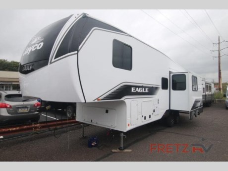 &lt;h2&gt;&lt;strong&gt;New 2024 Jayco Eagle HT 29DDB Fifth 5th Wheel Camper for Sale at Fretz RV&lt;/strong&gt;&lt;/h2&gt; &lt;p&gt;&#160;&lt;/p&gt; &lt;p&gt;&lt;strong&gt;Jayco Eagle HT fifth wheel 29DDB highlights:&lt;/strong&gt;&lt;/p&gt; &lt;ul&gt; &lt;li&gt;Exterior Jayport&lt;/li&gt; &lt;li&gt;Theater Seat&lt;/li&gt; &lt;li&gt;Outside Kitchen&lt;/li&gt; &lt;li&gt;Queen Bed&lt;/li&gt; &lt;li&gt;Bunk Storage&lt;/li&gt; &lt;/ul&gt; &lt;p&gt;&#160;&lt;/p&gt; &lt;p&gt;If you&#39;re needing a fifth wheel with more sleeping space, this unit will be perfect for you! There are &lt;strong&gt;double-size bunks&lt;/strong&gt; in the back with a wardrobe for your guests&#39; things and TV prep if you want to add a TV here. The &lt;strong&gt;front private bedroom&lt;/strong&gt; up front will have you feeling right at home with its queen bed and dual wardrobes, and any additional guests you have can sleep on the &lt;strong&gt;U-shaped dinette&lt;/strong&gt; within the slide out. There is also a theater seat here where you can relax with a good book in the evenings. The Jayport with LP Quick Connect outside will let you add the&lt;strong&gt; optional griddle,&lt;/strong&gt; and the 19&#39; power awning will provide shade during the day!&lt;/p&gt; &lt;p&gt;&#160;&lt;/p&gt; &lt;p&gt;With any Eagle HT fifth wheel by Jayco you will enjoy a smooth drive thanks to the &lt;strong&gt;4 Star Handling Package&lt;/strong&gt;, Goodyear Endurance tires, and MORryde CRE-3000 rubberized suspension. The Customer Value Package includes amenities that are sure to make camping easier than ever, like the 60K &lt;strong&gt;on-demand water heater&lt;/strong&gt;, Keyed-Alike lock system, electric awning with integrated LED lights, and more. Handcrafted and glazed door/drawer fronts will make your space feel more like home, along with residential vinyl flooring throughout, motion activated LED lights, and &lt;strong&gt;blackout roller shades&lt;/strong&gt; with reflective side throughout to keep the sun out when you want to sleep in. The &lt;strong&gt;HELIX Cooling System&lt;/strong&gt; features Jayco&#39;s exclusive insulated dual duct design, directional and closeable A/C vents, and larger return air vents with user friendly filters to keep your crew comfortable all summer long. Choose an entry-level Eagle HT fifth wheel today!&lt;/p&gt; &lt;p&gt;&#160;&lt;/p&gt; &lt;p&gt;We are a premier dealer for all 2022, 2023, 2024 and 2025&#160;Winnebago Minnie, Micro, M-Series, Access, Voyage, Hike, 100, FLX, Flex, Jayco Jay Flight, Eagle, HT, Jay Feather, Micro, White Hawk, Bungalow, North Point, Pinnacle, Talon, Octane, Seismic, SLX, OPUS, OP4, OP2, OP15, OPLite, Air Off Road, and TAXA Outdoors, Habitat, Overland, Cricket, Tiger Moth, Mantis, Ember RV Touring and Skinny Guy Truck Campers.&#160;So, if you are in the York, Harrisburg, Lancaster, Philadelphia, Allentown, New Jersey, Delaware New York, or Maryland regions; stop by and browse our huge RV inventory today.&#160;Fretz RV has been a Jayco Dealer Partner for over 40 years, Winnebago Dealer Partner for over 30 Years.&lt;/p&gt; &lt;p&gt;&#160;&lt;/p&gt; &lt;p&gt;These campers come in as Travel Trailers, Fifth 5th Wheels, Toy Haulers, Pop Ups, Hybrids, Tear Drops, and Folding Campers. These Brands are at the top of their class. Camper floorplans come with anywhere between zero to 5 slides. Most can be pulled with a &#189; ton truck, SUV or Minivan. If you are not sure if you can tow certain weights, you can contact us or you can get tow ratings from Trailer Life towing guide.&lt;/p&gt; &lt;p&gt;We also carry used and Certified Pre-owned brands like Forest River, Salem, Mobile Suites, DRV, Sol Dawn Intech, T@B, T@G, Dutchmen, Keystone, KZ, Grand Design, Reflection, Imagine, Passport, Lance Freedom Lite, Freedom Express, Flagstaff, Rockwood, Casita, Scamp, Cedar Creek, Montana, Passport, Little Guy, Coachmen, Catalina, Cougar, Springdale, Sunset Trail, Raptor, Gulf Stream and Airstream, and are always below NADA values. We take all types of trades. When it comes to campers, we are your full-service stop. With over 77 years in business, we have built an excellent reputation in the Recreational Vehicle and Camping industry to our customers as well as our suppliers and manufacturers.&#160;With our participation in the Hershey RV Show every year we can display the newest product with great savings to customers! Besides our online presence, at Fretz RV we have a 12,000 Sq. Ft showroom, a huge RV&#160;Parts, and Accessories store. We have added a 30,000 square foot Indoor Service Facility that opened in the Spring of 2018. We have a full Service and Repair shop with RVIA Certified Technicians. &#160;Financing available. We have RV Insurance through Geico Brown and Brown and Progressive that we can provide instant quotes, RV Warranties through Compass and Protective XtraRide, and RV Rentals. We have detailed videos on RVTrader, RVT, Classified Ads, eBay, RVUSA and Youtube. Like us on Facebook. Check out our great Google and Dealer Rater reviews at Fretz RV. We are located at 3479 Bethlehem Pike,&#160;Souderton,&#160;PA&#160;18964&#160;215-723-3121&#160;&lt;/p&gt; &lt;p&gt;#RV #GoCamping #GoRVing #1 #Used #New #PaDealer #Camping&lt;/p&gt;&lt;ul&gt;&lt;li&gt;Front Bedroom&lt;/li&gt;&lt;li&gt;Bunkhouse&lt;/li&gt;&lt;li&gt;Outdoor Kitchen&lt;/li&gt;&lt;li&gt;U Shaped Dinette&lt;/li&gt;&lt;/ul&gt;&lt;ul&gt;&lt;li&gt;Customer Value PackageLuxury Package4-Star Handling PackageOverlander Solar PackageTheater Seating IPO SofaRoof Vent in Bedroom&lt;/li&gt;&lt;/ul&gt;