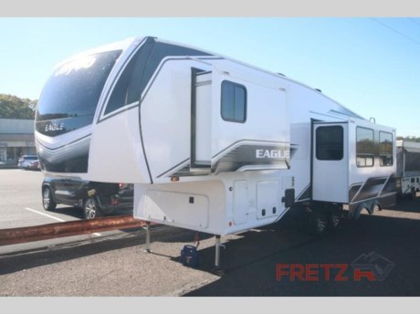 &lt;h2&gt;&lt;strong&gt;New 2024 Jayco Eagle 28.5RSTS Fifth 5th Wheel Trailer Camper for Sale at Fretz RV&lt;/strong&gt;&lt;/h2&gt; &lt;p&gt;&#160;&lt;/p&gt; &lt;p&gt;&lt;strong&gt;Jayco Eagle fifth wheel 28.5RSTS highlights:&lt;/strong&gt;&lt;/p&gt; &lt;ul&gt; &lt;li&gt;Kitchen Island&lt;/li&gt; &lt;li&gt;Front Private Bedroom&lt;/li&gt; &lt;li&gt;Fireplace&lt;/li&gt; &lt;li&gt;USB Charging Ports&lt;/li&gt; &lt;li&gt;Outside Shower&lt;/li&gt; &lt;li&gt;Outside Kitchen&lt;/li&gt; &lt;/ul&gt; &lt;p&gt;&#160;&lt;/p&gt; &lt;p&gt;Don&#39;t pass up your chance to camp in true comfort with this fifth wheel! It features a &lt;strong&gt;rear living area&lt;/strong&gt; with a tri-fold sofa for an afternoon nap and theater seating across from the entertainment center with a fireplace. The chef can choose to either prepare their meals indoors with the kitchen island and the three burner stainless steel range or at the &lt;strong&gt;outside kitchen&lt;/strong&gt; with a refrigerator to enjoy a cold beverage while cooking. Hang your coats in the entry wardrobe and store your canned goods in the kitchen pantry. The &lt;strong&gt;dual entry bathroom&lt;/strong&gt; has a radius shower to clean up in and is easy to access, especially those staying in the front private bedroom. The bedroom also has a &lt;strong&gt;wardrobe slide&lt;/strong&gt; with a dresser and linen closet, as well as wardrobes on either side of the queen bed!&lt;/p&gt; &lt;p&gt;&#160;&lt;/p&gt; &lt;p&gt;We are a premier dealer for all 2022, 2023, 2024 and 2025&#160;Winnebago Minnie, Micro, M-Series, Access, Voyage, Hike, 100, FLX, Flex, Jayco Jay Flight, Eagle, HT, Jay Feather, Micro, White Hawk, Bungalow, North Point, Pinnacle, Talon, Octane, Seismic, SLX, OPUS, OP4, OP2, OP15, OPLite, Air Off Road, and TAXA Outdoors, Habitat, Overland, Cricket, Tiger Moth, Mantis, Ember RV Touring and Skinny Guy Truck Campers.&#160;So, if you are in the York, Harrisburg, Lancaster, Philadelphia, Allentown, New Jersey, Delaware New York, or Maryland regions; stop by and browse our huge RV inventory today.&#160;Fretz RV has been a Jayco Dealer Partner for over 40 years, Winnebago Dealer Partner for over 30 Years.&lt;/p&gt; &lt;p&gt;&#160;&lt;/p&gt; &lt;p&gt;These campers come in as Travel Trailers, Fifth 5th Wheels, Toy Haulers, Pop Ups, Hybrids, Tear Drops, and Folding Campers. These Brands are at the top of their class. Camper floorplans come with anywhere between zero to 5 slides. Most can be pulled with a &#189; ton truck, SUV or Minivan. If you are not sure if you can tow certain weights, you can contact us or you can get tow ratings from Trailer Life towing guide.&lt;/p&gt; &lt;p&gt;We also carry used and Certified Pre-owned brands like Forest River, Salem, Mobile Suites, DRV, Sol Dawn Intech, T@B, T@G, Dutchmen, Keystone, KZ, Grand Design, Reflection, Imagine, Passport, Lance Freedom Lite, Freedom Express, Flagstaff, Rockwood, Casita, Scamp, Cedar Creek, Montana, Passport, Little Guy, Coachmen, Catalina, Cougar, Springdale, Sunset Trail, Raptor, Gulf Stream and Airstream, and are always below NADA values. We take all types of trades. When it comes to campers, we are your full-service stop. With over 77 years in business, we have built an excellent reputation in the Recreational Vehicle and Camping industry to our customers as well as our suppliers and manufacturers.&#160;With our participation in the Hershey RV Show every year we can display the newest product with great savings to customers! Besides our online presence, at Fretz RV we have a 12,000 Sq. Ft showroom, a huge RV&#160;Parts, and Accessories store. We have added a 30,000 square foot Indoor Service Facility that opened in the Spring of 2018. We have a full Service and Repair shop with RVIA Certified Technicians. &#160;Financing available. We have RV Insurance through Geico Brown and Brown and Progressive that we can provide instant quotes, RV Warranties through Compass and Protective XtraRide, and RV Rentals. We have detailed videos on RVTrader, RVT, Classified Ads, eBay, RVUSA and Youtube. Like us on Facebook. Check out our great Google and Dealer Rater reviews at Fretz RV. We are located at 3479 Bethlehem Pike,&#160;Souderton,&#160;PA&#160;18964&#160;215-723-3121&#160;&lt;/p&gt; &lt;p&gt;#RV #GoCamping #GoRVing #1 #Used #New #PaDealer #Camping&lt;/p&gt;&lt;ul&gt;&lt;li&gt;Front Bedroom&lt;/li&gt;&lt;li&gt;Rear Living Area&lt;/li&gt;&lt;li&gt;Outdoor Kitchen&lt;/li&gt;&lt;li&gt;Kitchen Island&lt;/li&gt;&lt;/ul&gt;&lt;ul&gt;&lt;li&gt;Customer Value PackageCSAJAYCO LUXURY 5TH WHEEL PKGExtreme Weather Package5-Star Handling package&lt;/li&gt;&lt;/ul&gt;