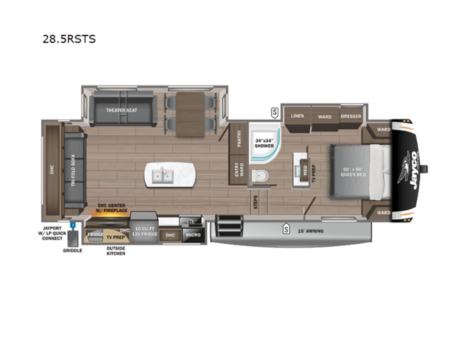 2024 Jayco Eagle 28.5RSTS - New Fifth Wheel For Sale by Fretz RV in Souderton, Pennsylvania
