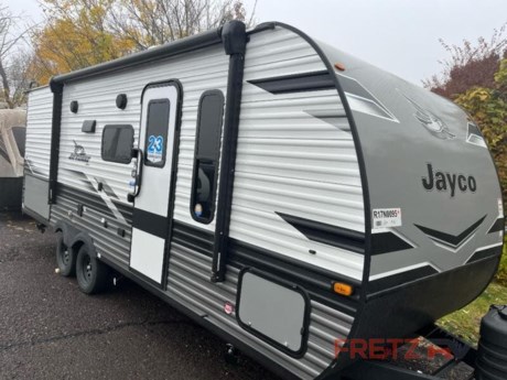 &lt;p&gt;&lt;strong&gt;New 2024 Jayco Jay Flight 224BH Travel Trailer Camper for Sale at Fretz RV&lt;/strong&gt;&lt;/p&gt; &lt;p&gt;&#160;&lt;/p&gt; &lt;p&gt;&lt;strong&gt;Jayco Jay Flight travel trailer 224BH highlights:&lt;/strong&gt;&lt;/p&gt; &lt;ul&gt; &lt;li&gt;Double Size Bunks&lt;/li&gt; &lt;li&gt;Queen Bed&lt;/li&gt; &lt;li&gt;Rear Corner Bath&lt;/li&gt; &lt;li&gt;Booth Dinette&lt;/li&gt; &lt;li&gt;Outside Kitchen&lt;/li&gt; &lt;/ul&gt; &lt;p&gt;&#160;&lt;/p&gt; &lt;p&gt;Get ready for family fun or a friend&#39;s weekend at the campgrounds in this trailer! This trailer offers full kitchen amenities including a &lt;strong&gt;pantry&lt;/strong&gt; for snacks and such, plus a full rear corner bathroom for privacy and includes a shower. When you need a break, the &lt;strong&gt;semi-private bedroom&lt;/strong&gt; up front offers a queen bed, dual wardrobes and a curtain to close, and the double size bunks offer a &lt;strong&gt;curtain&lt;/strong&gt; to close as well. There is a 13&#39; power awing with LED lights for you to enjoy this outdoor space into the night, plus &lt;strong&gt;exterior storage&lt;/strong&gt; for your outdoor games and gear.&lt;/p&gt; &lt;p&gt;&#160;&lt;/p&gt; &lt;p&gt;These Jayco Jay Flight travel trailers have been a family favorite for years with their &lt;strong&gt;lasting power&lt;/strong&gt; and superior construction. An integrated A-frame and &lt;strong&gt;magnum truss roof system&lt;/strong&gt; holds them together. When you tow one of these units you&#39;re towing the entire unit and not just the frame. With &lt;strong&gt;dark tinted windows&lt;/strong&gt;, you have more privacy and safety. The &lt;strong&gt;vinyl flooring&lt;/strong&gt; throughout will be easy to clean and maintain too. Come find your favorite model today!&lt;/p&gt; &lt;p&gt;&#160;&lt;/p&gt; &lt;p&gt;We are a premier dealer for all 2022, 2023, 2024 and 2025&#160;Winnebago Minnie, Micro, M-Series, Access, Voyage, Hike, 100, FLX, Flex, Jayco Jay Flight, Eagle, HT, Jay Feather, Micro, White Hawk, Bungalow, North Point, Pinnacle, Talon, Octane, Seismic, SLX, OPUS, OP4, OP2, OP15, OPLite, Air Off Road, and TAXA Outdoors, Habitat, Overland, Cricket, Tiger Moth, Mantis, Ember RV Touring and Skinny Guy Truck Campers.&#160;So, if you are in the York, Harrisburg, Lancaster, Philadelphia, Allentown, New Jersey, Delaware New York, or Maryland regions; stop by and browse our huge RV inventory today.&#160;Fretz RV has been a Jayco Dealer Partner for over 40 years, Winnebago Dealer Partner for over 30 Years.&lt;/p&gt; &lt;p&gt;&#160;&lt;/p&gt; &lt;p&gt;These campers come in as Travel Trailers, Fifth 5th Wheels, Toy Haulers, Pop Ups, Hybrids, Tear Drops, and Folding Campers. These Brands are at the top of their class. Camper floorplans come with anywhere between zero to 5 slides. Most can be pulled with a &#189; ton truck, SUV or Minivan. If you are not sure if you can tow certain weights, you can contact us or you can get tow ratings from Trailer Life towing guide.&lt;/p&gt; &lt;p&gt;We also carry used and Certified Pre-owned brands like Forest River, Salem, Mobile Suites, DRV, Sol Dawn Intech, T@B, T@G, Dutchmen, Keystone, KZ, Grand Design, Reflection, Imagine, Passport, Lance Freedom Lite, Freedom Express, Flagstaff, Rockwood, Casita, Scamp, Cedar Creek, Montana, Passport, Little Guy, Coachmen, Catalina, Cougar, Springdale, Sunset Trail, Raptor, Gulf Stream and Airstream, and are always below NADA values. We take all types of trades. When it comes to campers, we are your full-service stop. With over 77 years in business, we have built an excellent reputation in the Recreational Vehicle and Camping industry to our customers as well as our suppliers and manufacturers.&#160;With our participation in the Hershey RV Show every year we can display the newest product with great savings to customers! Besides our online presence, at Fretz RV we have a 12,000 Sq. Ft showroom, a huge RV&#160;Parts, and Accessories store. We have added a 30,000 square foot Indoor Service Facility that opened in the Spring of 2018. We have a full Service and Repair shop with RVIA Certified Technicians. &#160;Financing available. We have RV Insurance through Geico Brown and Brown and Progressive that we can provide instant quotes, RV Warranties through Compass and Protective XtraRide, and RV Rentals. We have detailed videos on RVTrader, RVT, Classified Ads, eBay, RVUSA and Youtube. Like us on Facebook. Check out our great Google and Dealer Rater reviews at Fretz RV. We are located at 3479 Bethlehem Pike,&#160;Souderton,&#160;PA&#160;18964&#160;215-723-3121&#160;&lt;/p&gt; &lt;p&gt;#RV #GoCamping #GoRVing #1 #Used #New #PaDealer #Camping&lt;/p&gt;&lt;ul&gt;&lt;li&gt;Front Bedroom&lt;/li&gt;&lt;li&gt;Bunkhouse&lt;/li&gt;&lt;li&gt;Outdoor Kitchen&lt;/li&gt;&lt;/ul&gt;&lt;ul&gt;&lt;li&gt;Customer Value Package24&quot; LED SMART TVRoof ladder&lt;/li&gt;&lt;/ul&gt;